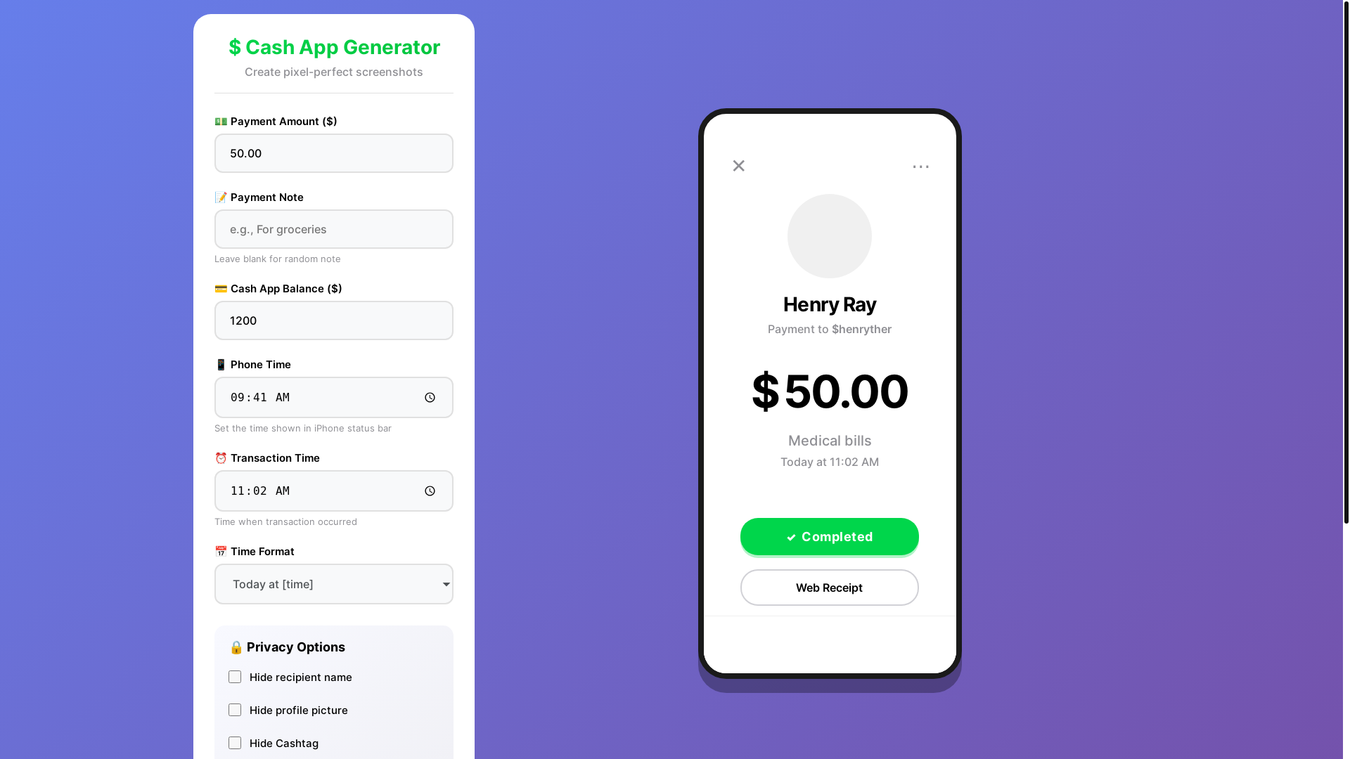 website screenshot of https://cashapp-generator.pages.dev/