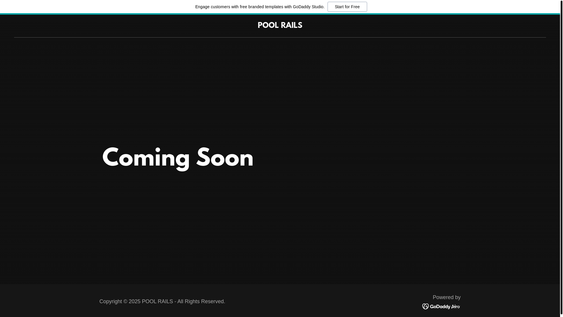 website screenshot of https://poolrailsfast.com/