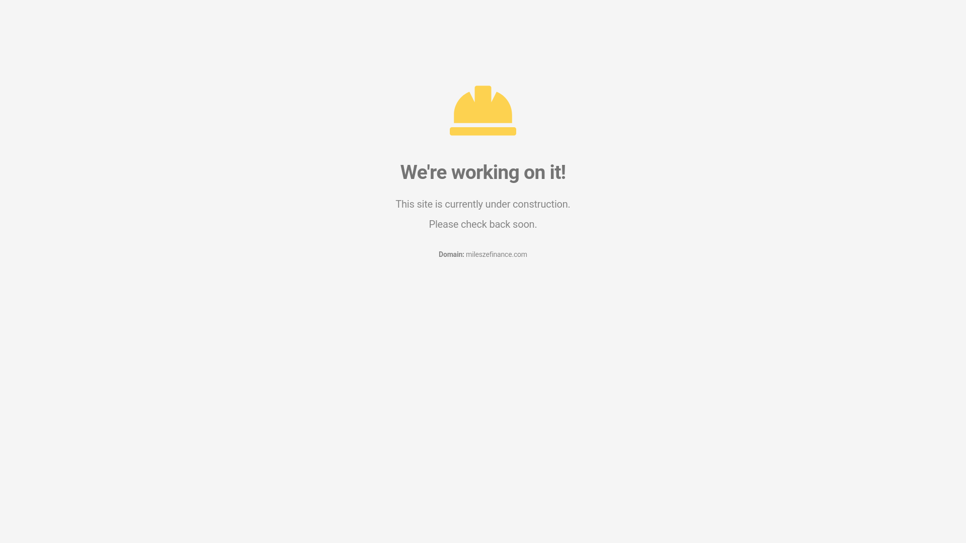 website screenshot of https://mileszefinance.com/