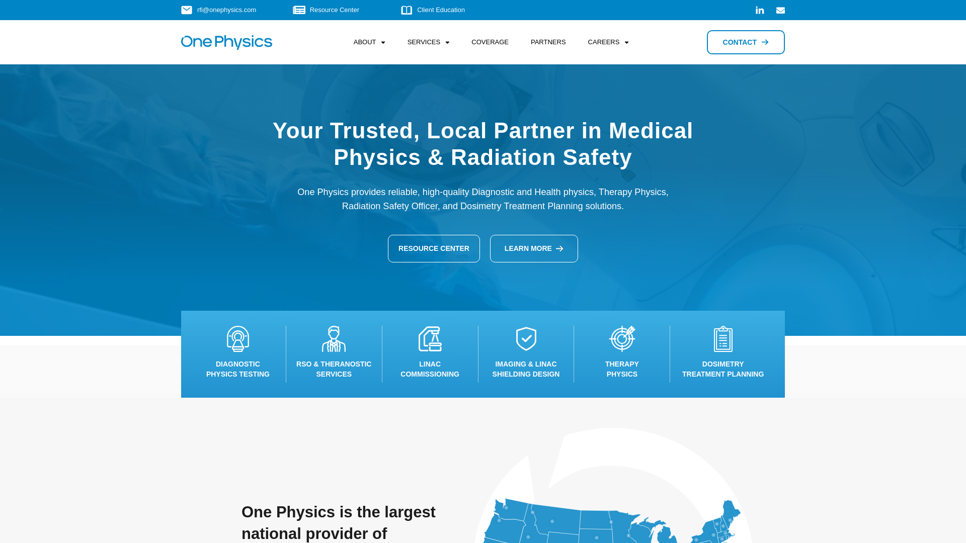 website screenshot of https://getonephysics.com/