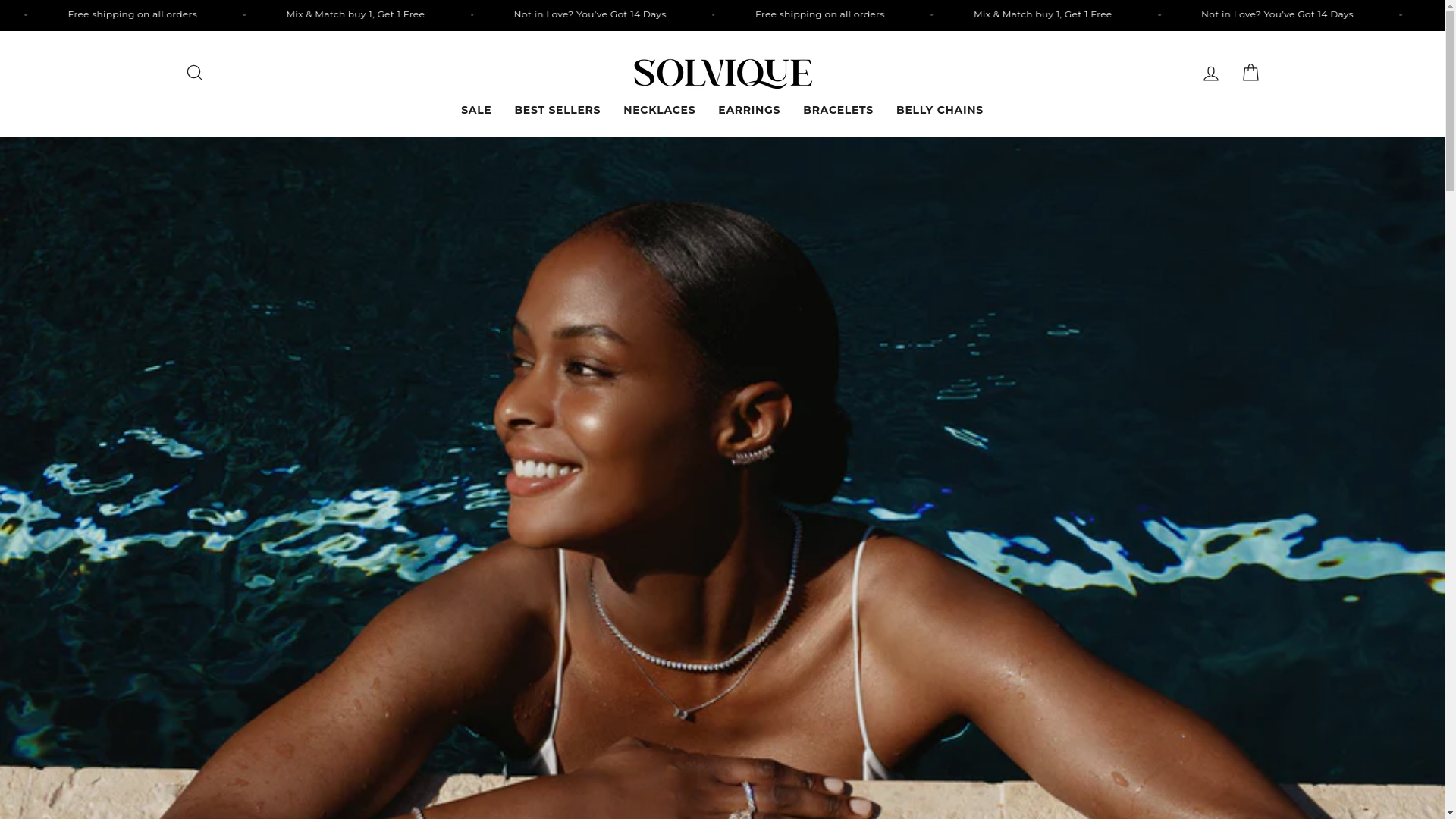 website screenshot of https://solvique-jewellery.com/