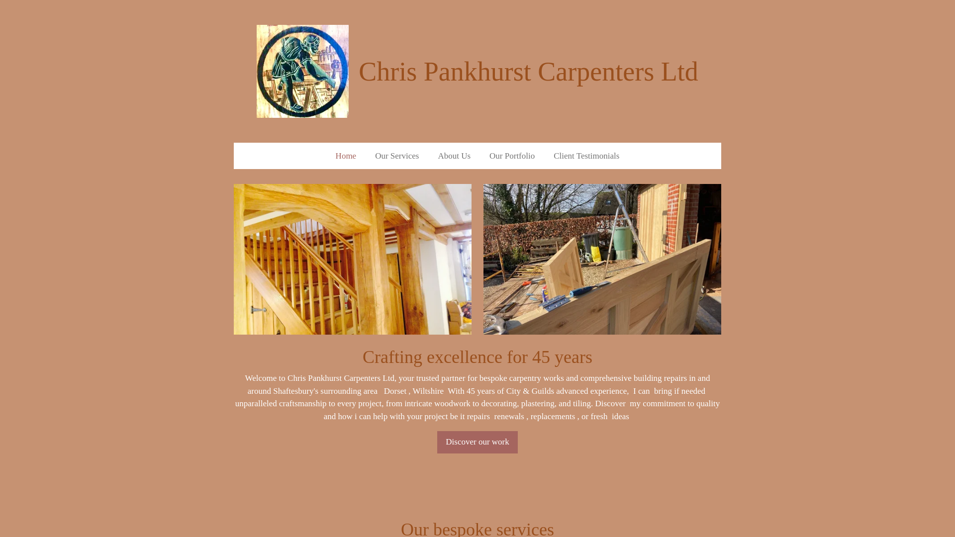 website screenshot of https://chrispankhurstcarpentersltd.co.uk/