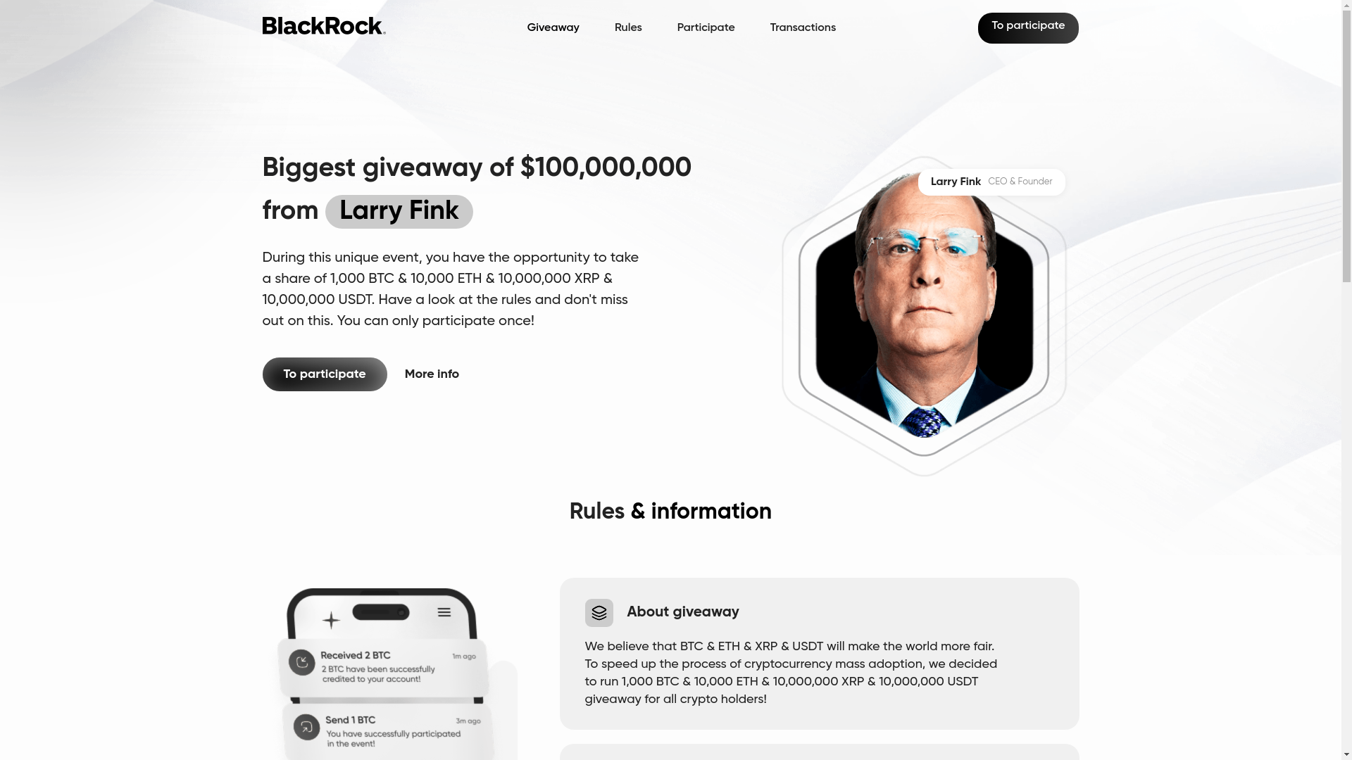 website screenshot of https://blackrockx2.org/