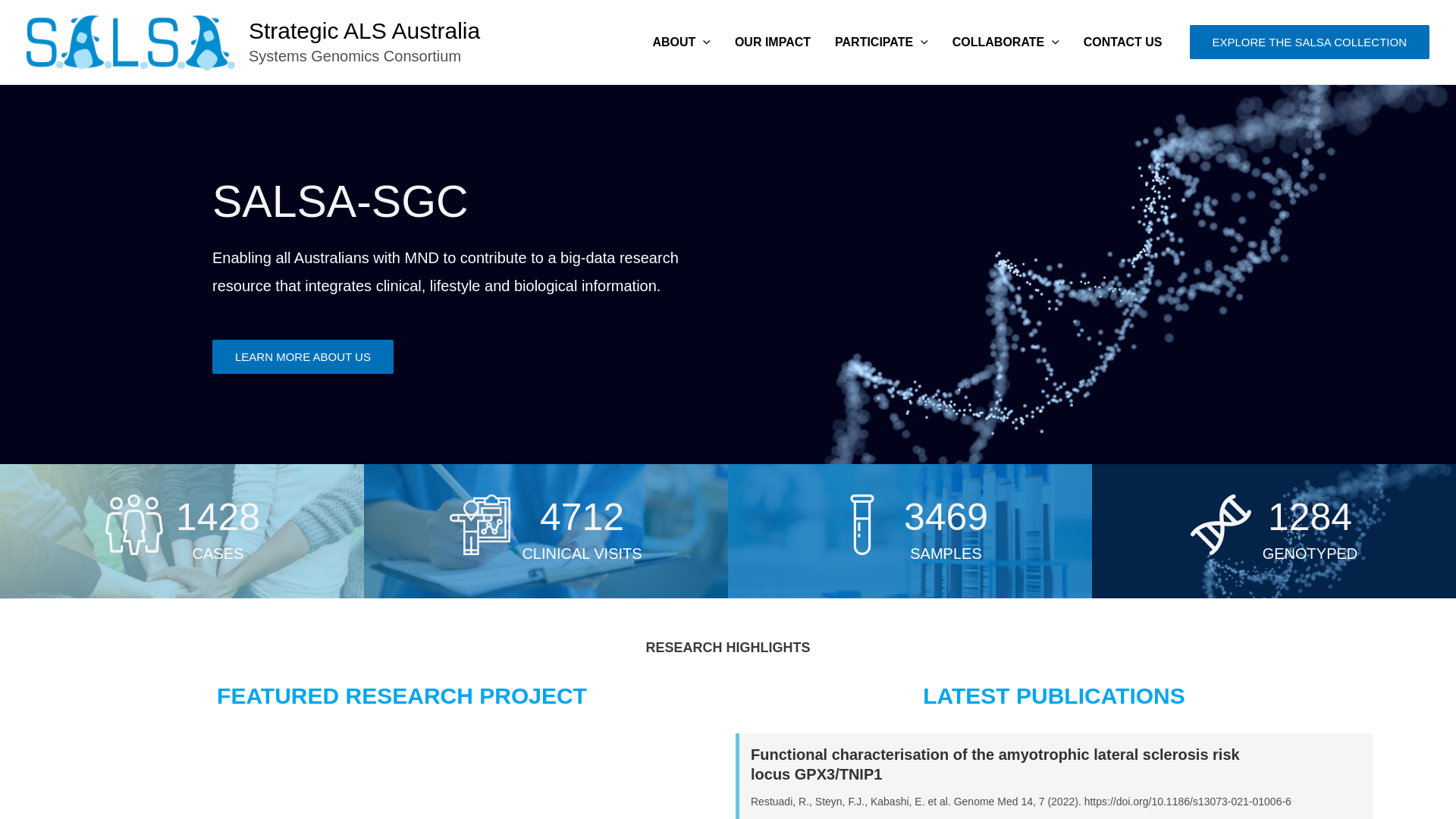 website screenshot of https://salsasgc.org/