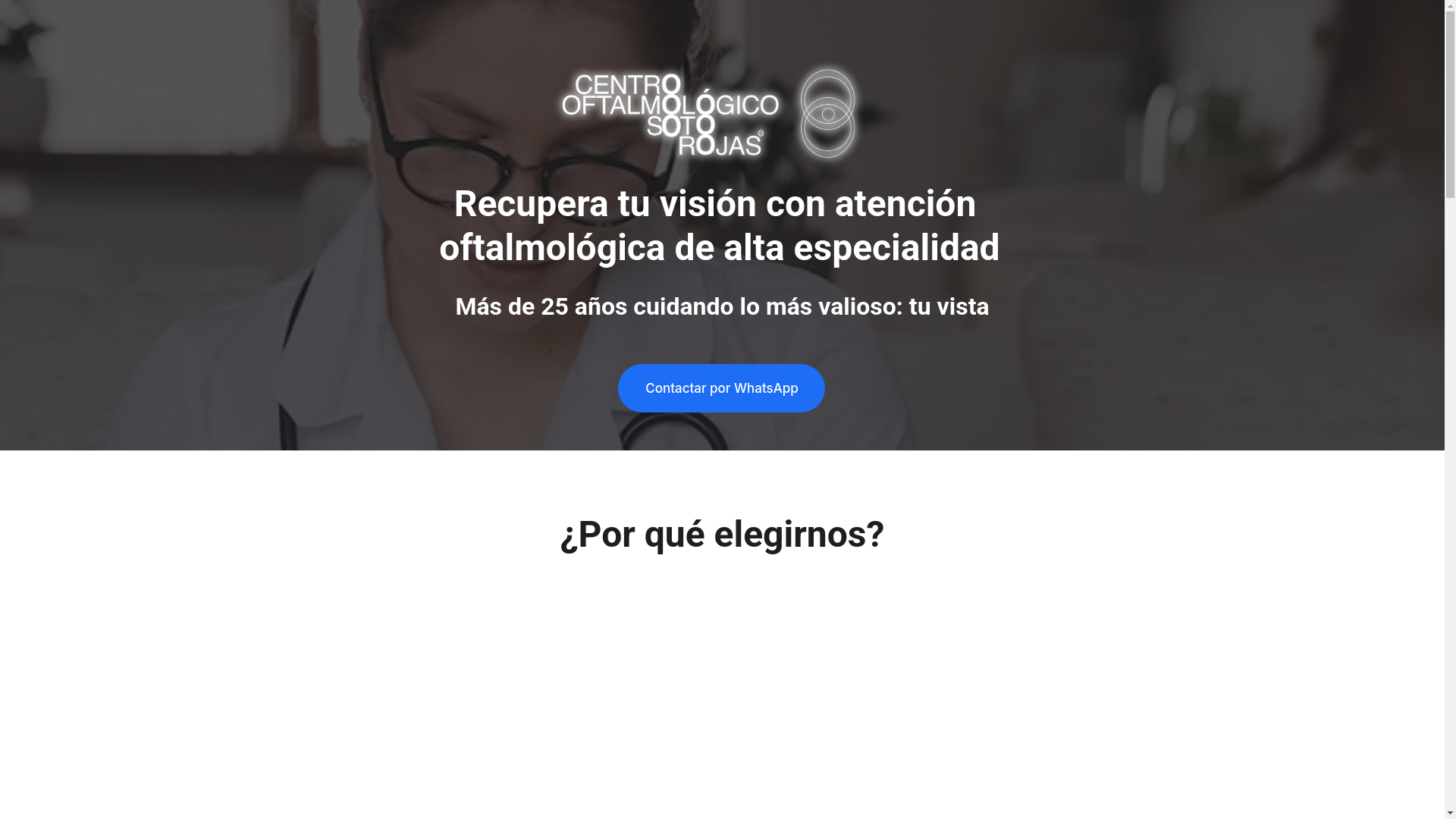 website screenshot of https://oftalmologospachuca.com.mx/