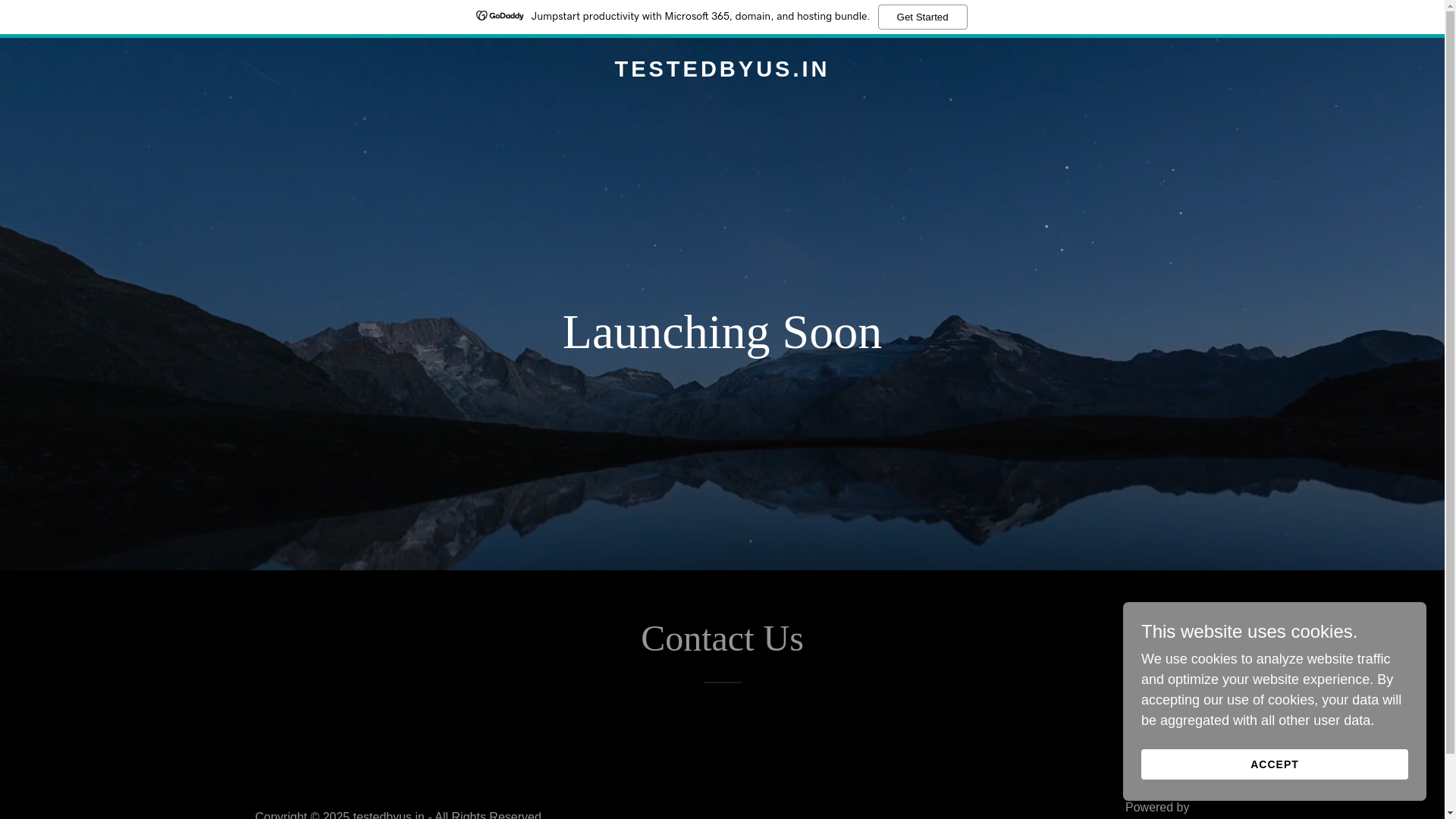 website screenshot of https://testedbyus.in/