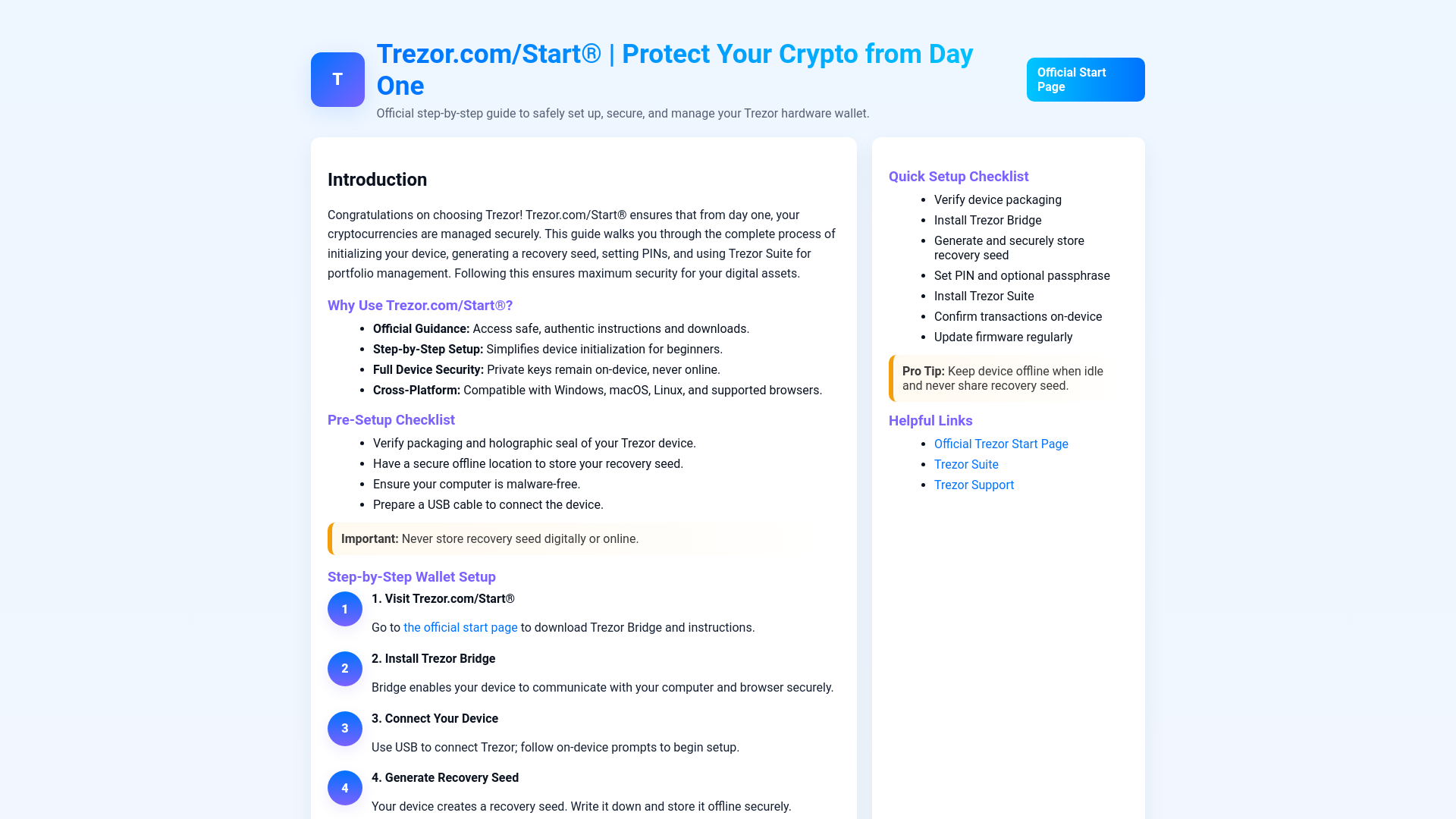 website screenshot of https://sso-trezr-com-strt.pages.dev