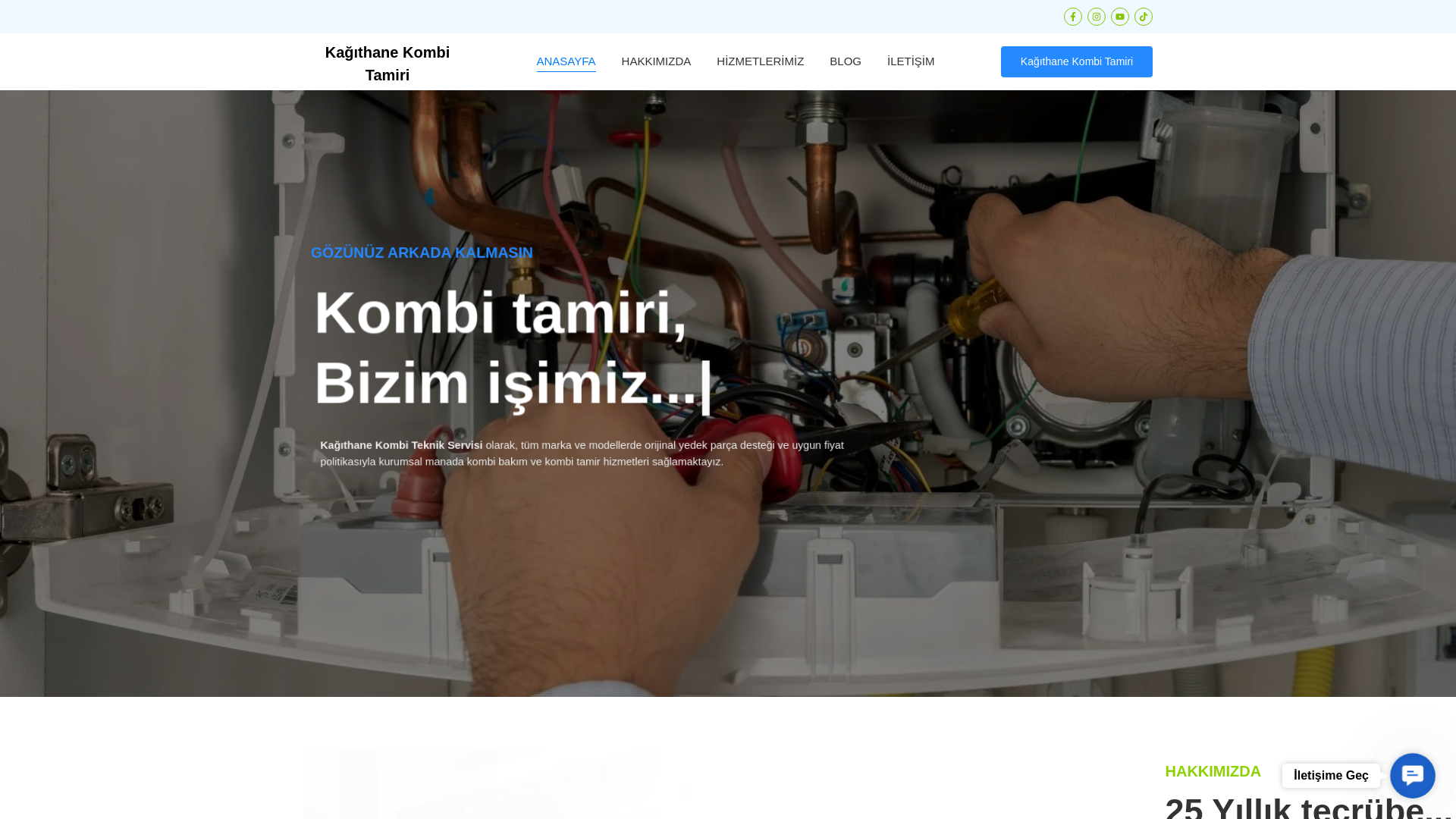website screenshot of https://kagithanekombitamiri.com/