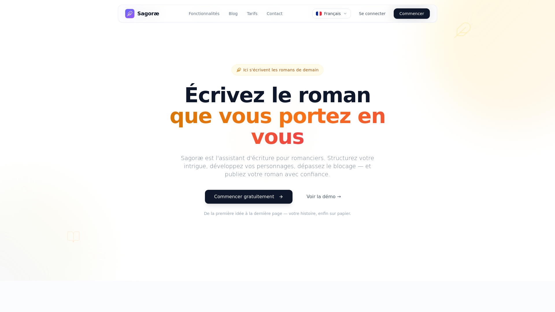 website screenshot of https://sagorae.com/