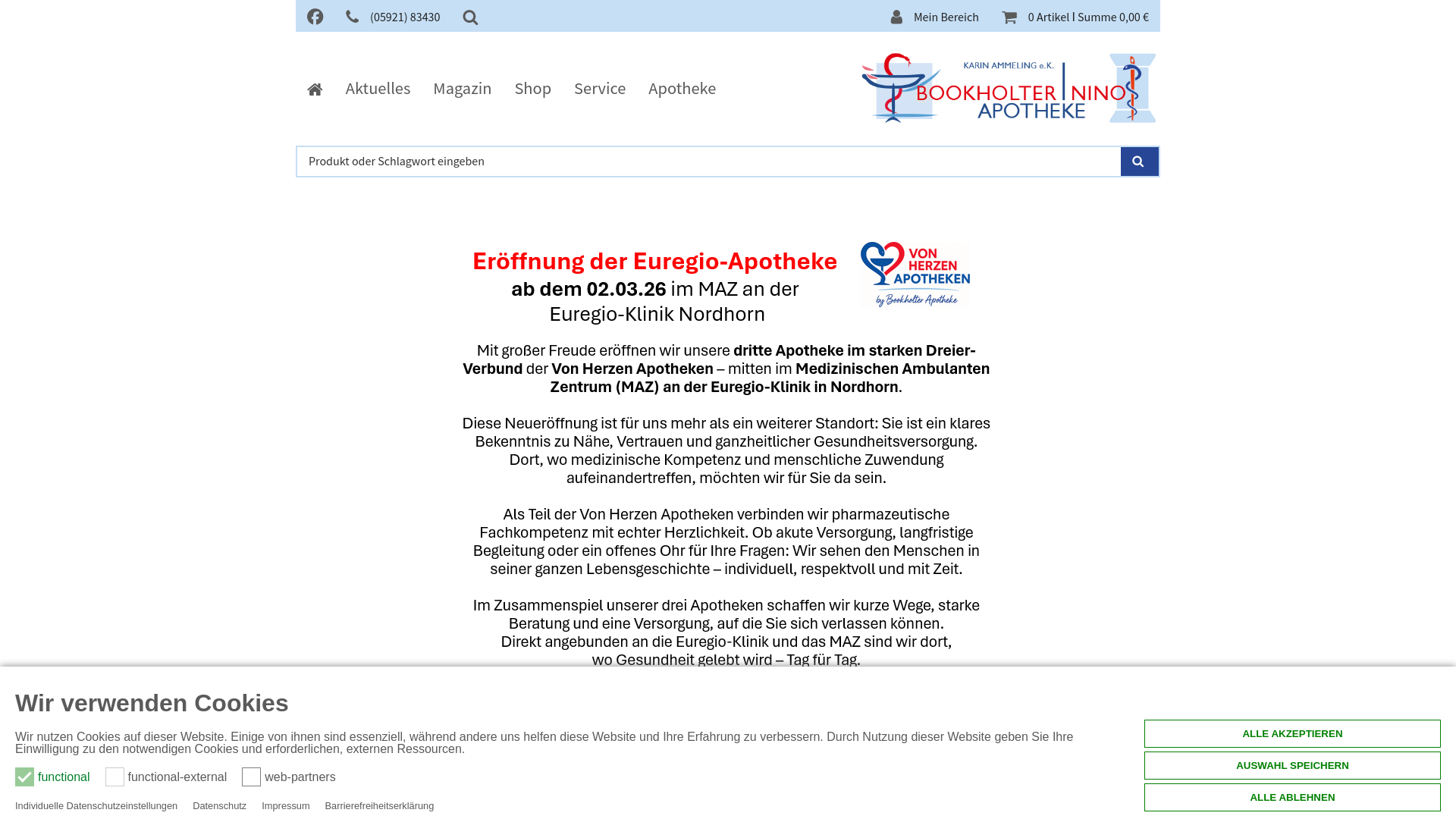 website screenshot of https://von-herzen-apotheken.de/