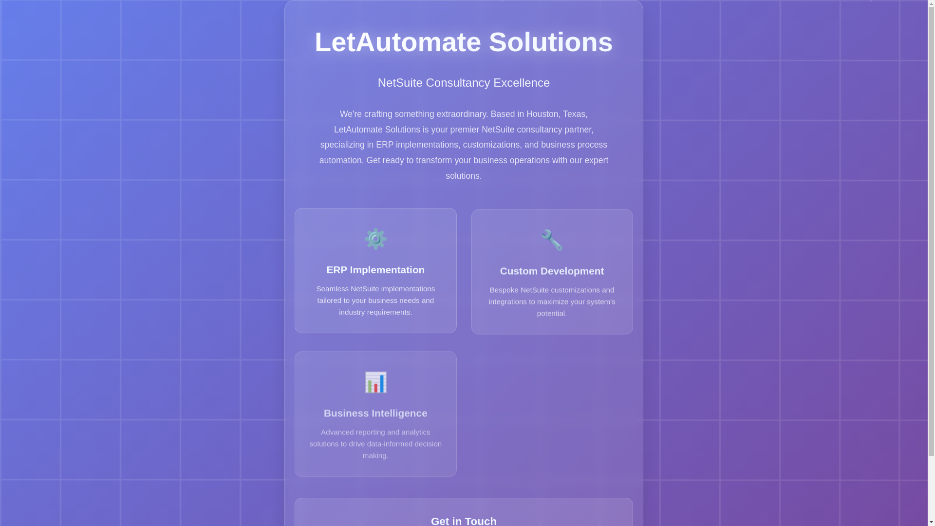 website screenshot of https://letautomates.com/