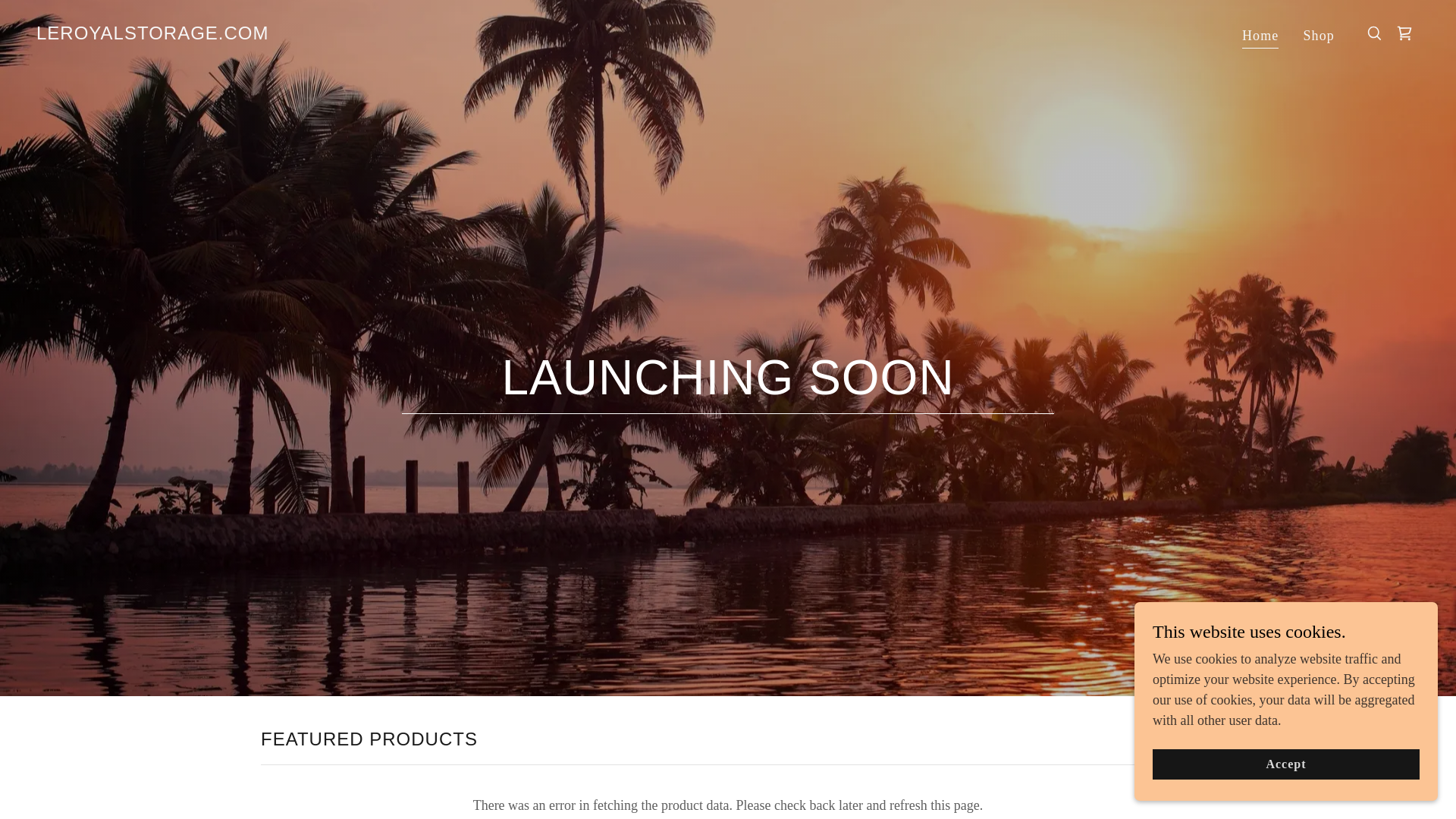 website screenshot of https://leroyalstorage.com/