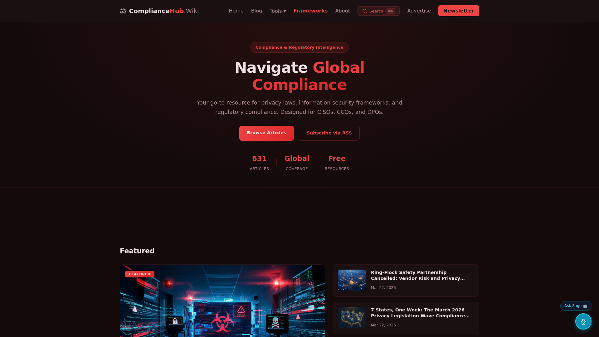 website screenshot of https://compliancehubwiki.pages.dev/