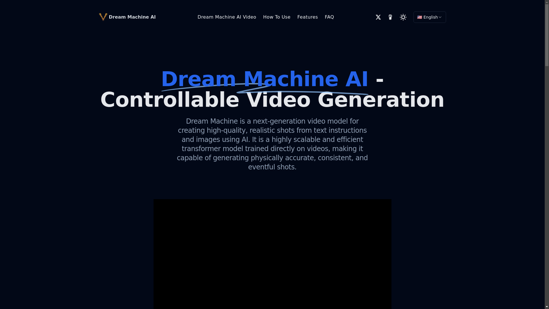 website screenshot of https://009-x-dream-machine-ai-net.pages.dev/