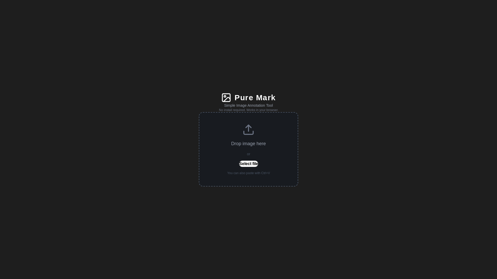 website screenshot of https://puremark-annotate.pages.dev/