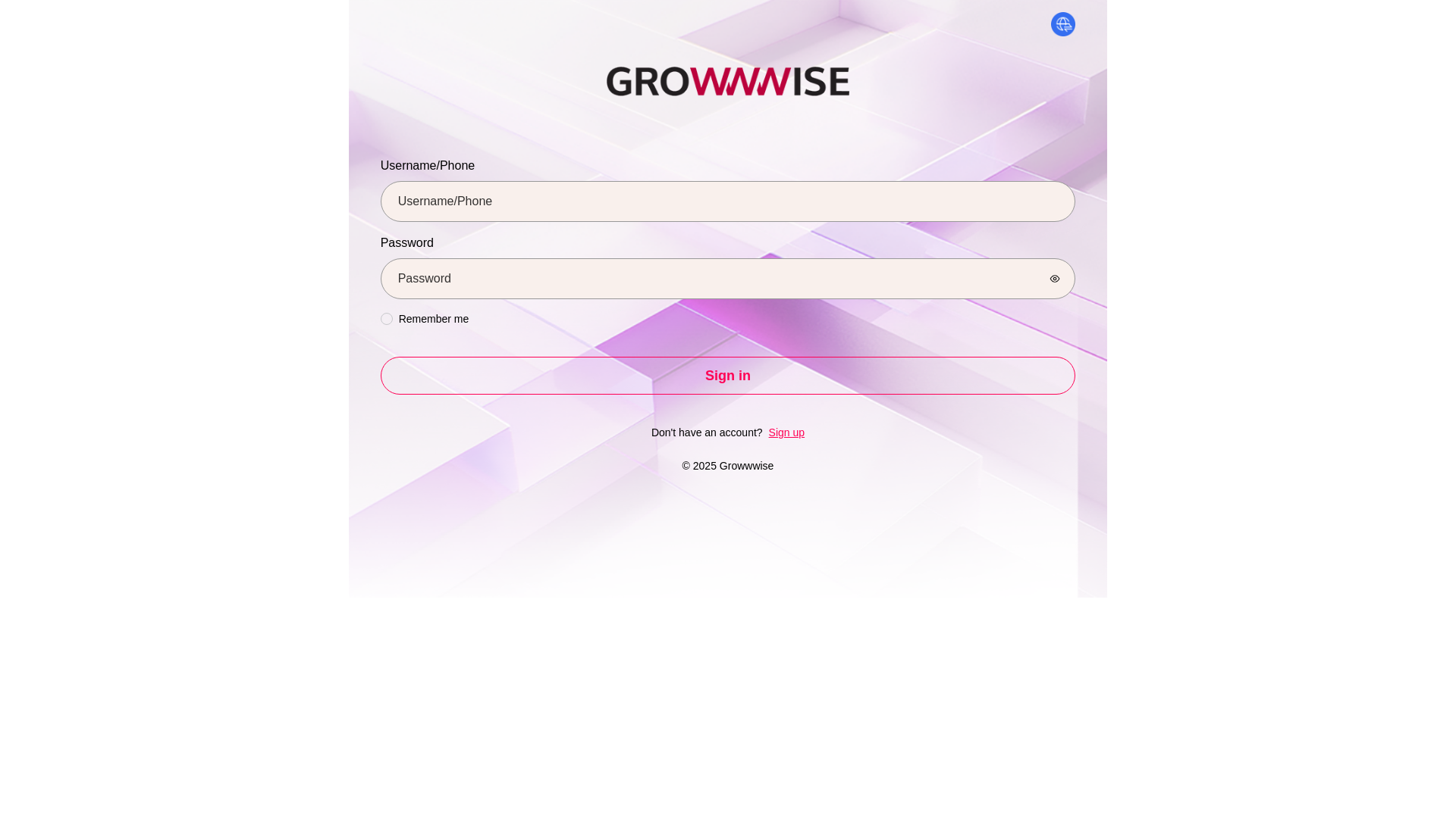 website screenshot of https://growwwisespace.com/