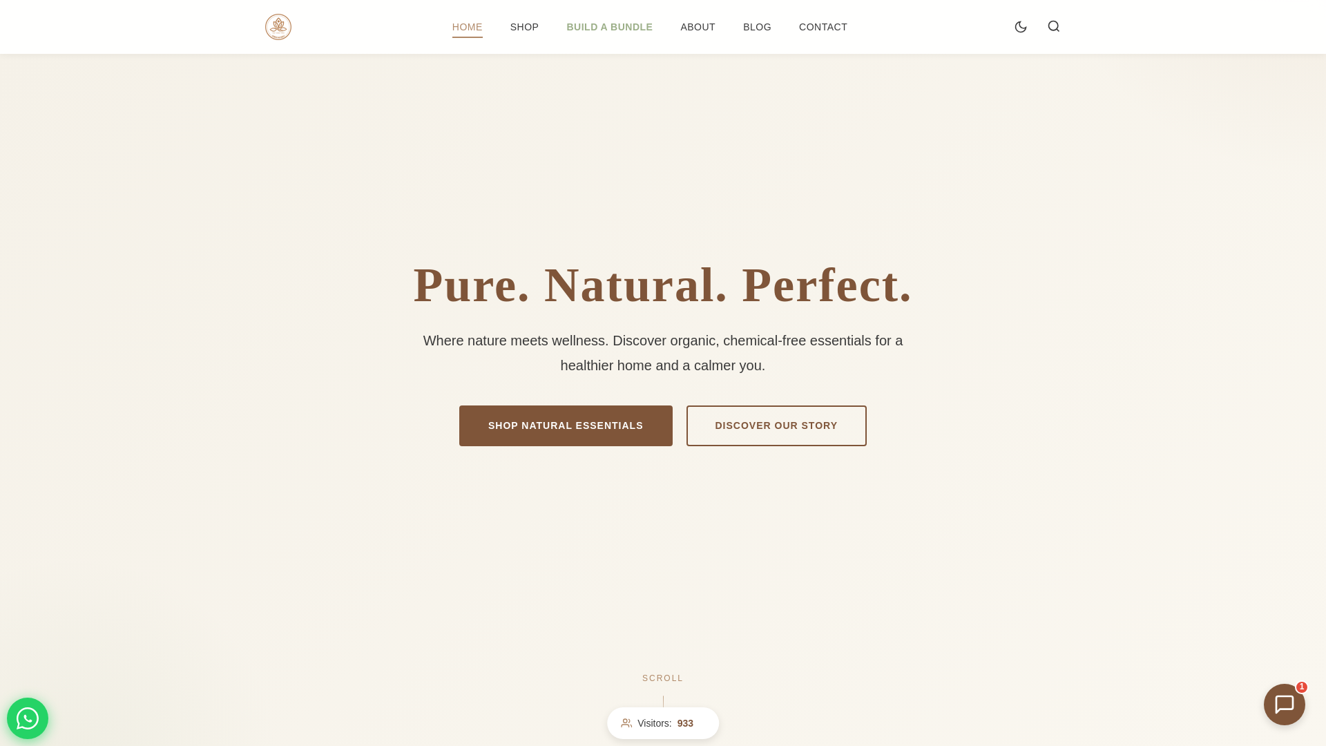 website screenshot of https://ozmosisnaturals.com/