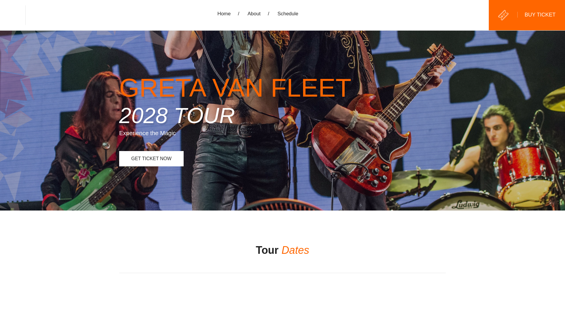 website screenshot of https://gretavanfleettour2028.us/