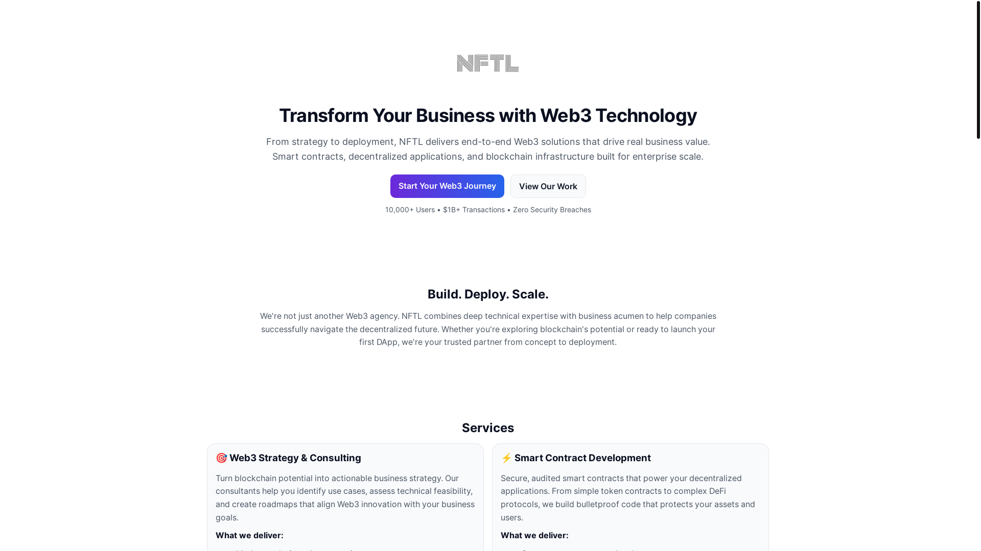 website screenshot of https://nftl-landing.pages.dev/