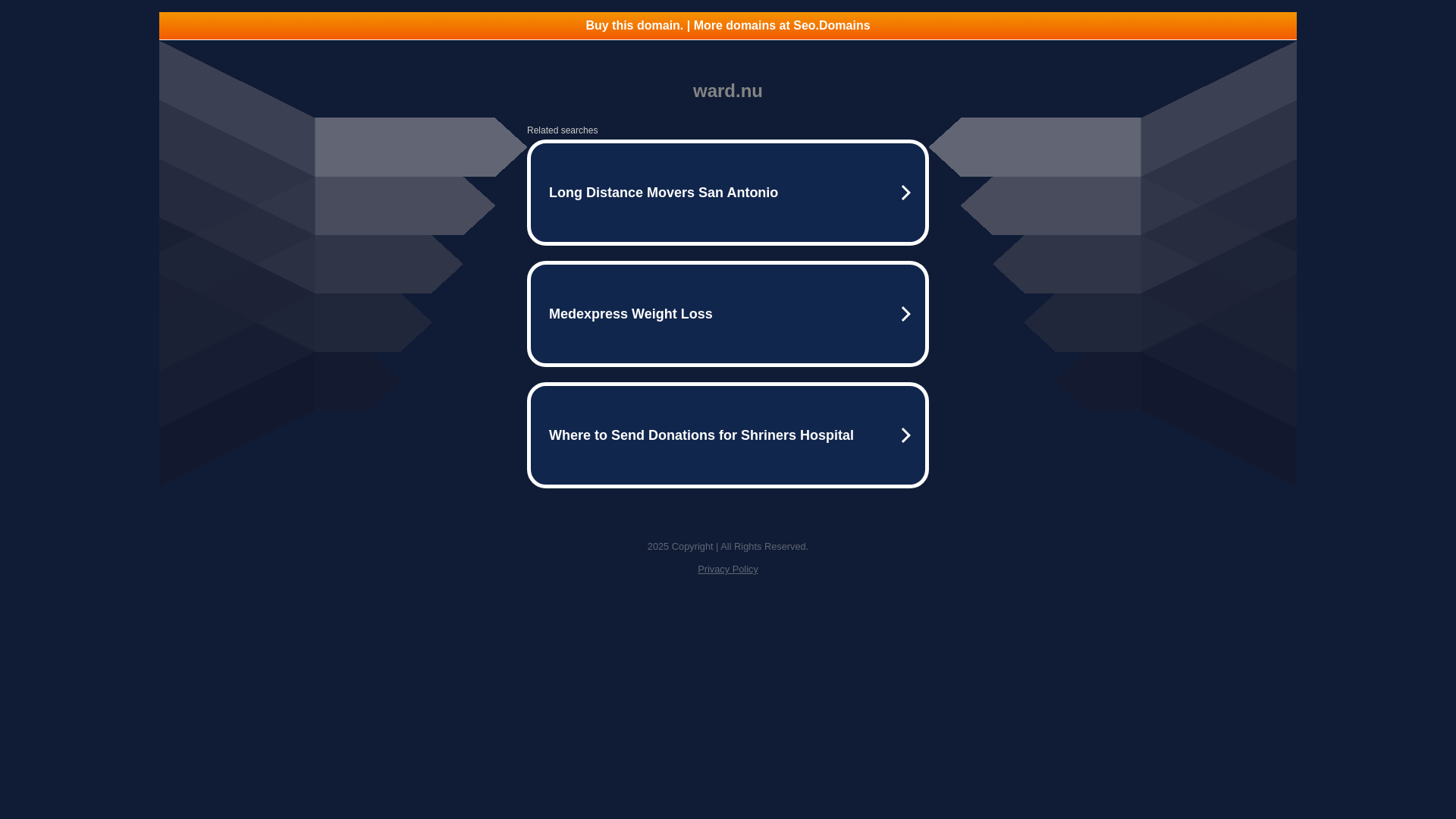 website screenshot of https://ward.nu