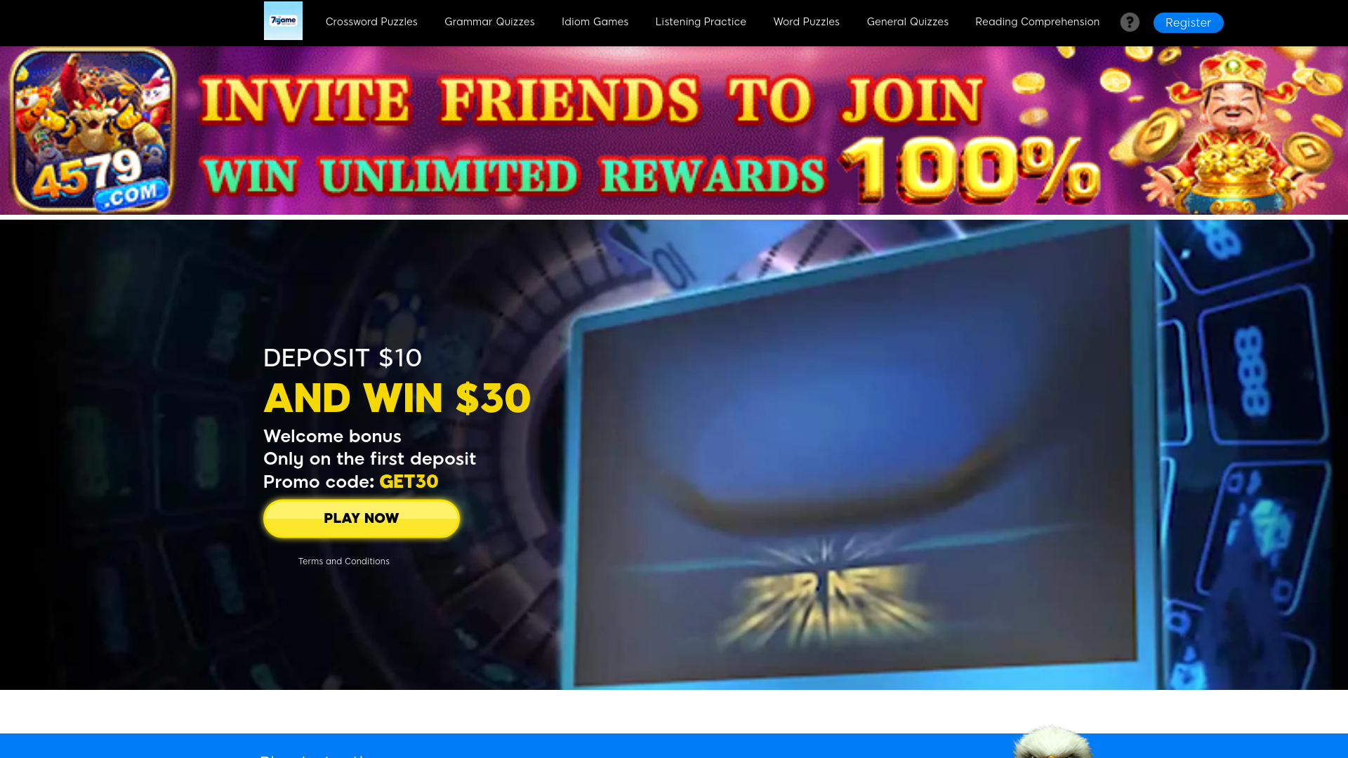 website screenshot of https://7gamego.com