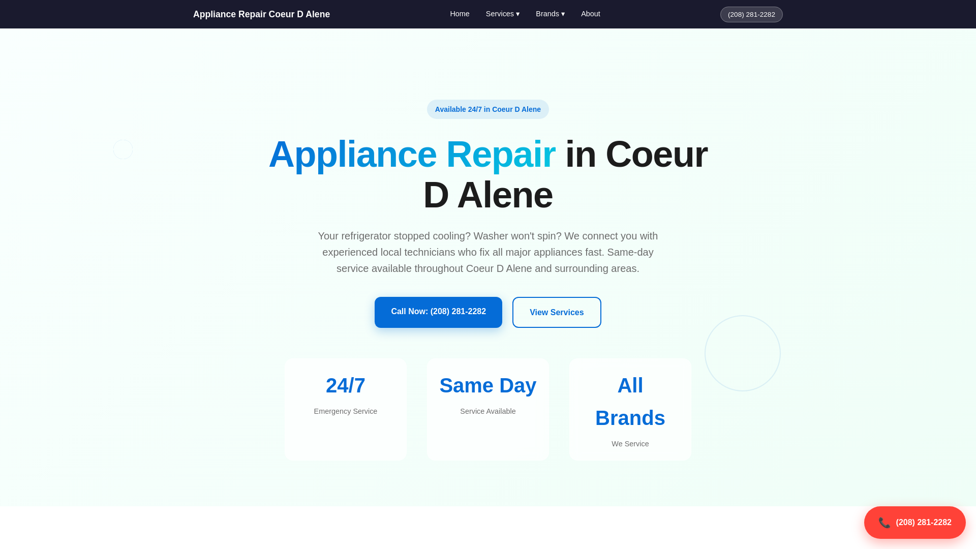 website screenshot of https://coeurdaleneappliancerepairpro-com.pages.dev/