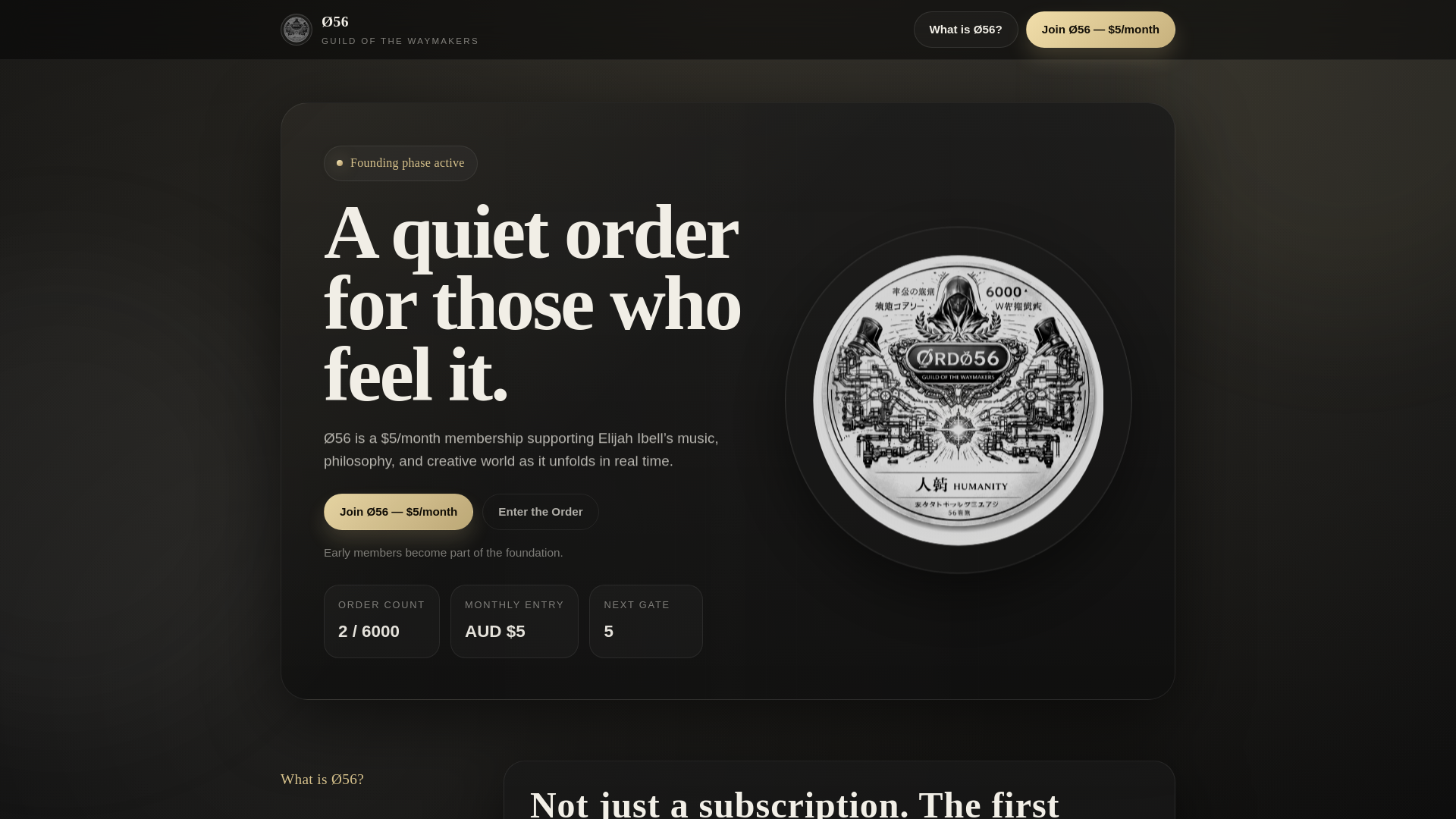 website screenshot of https://ordo-56-landing.pages.dev/