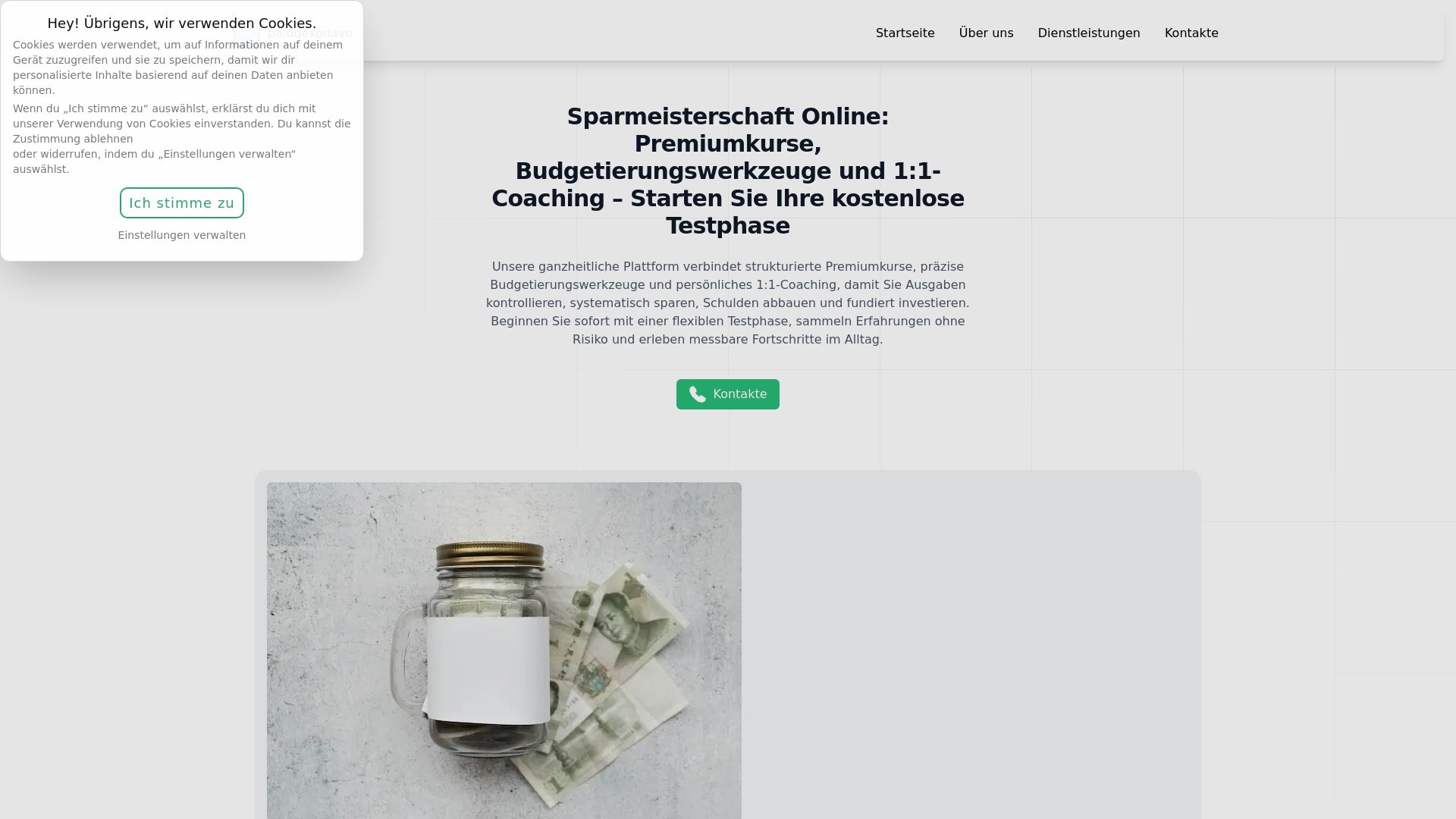 website screenshot of https://palodexodavo.digital/