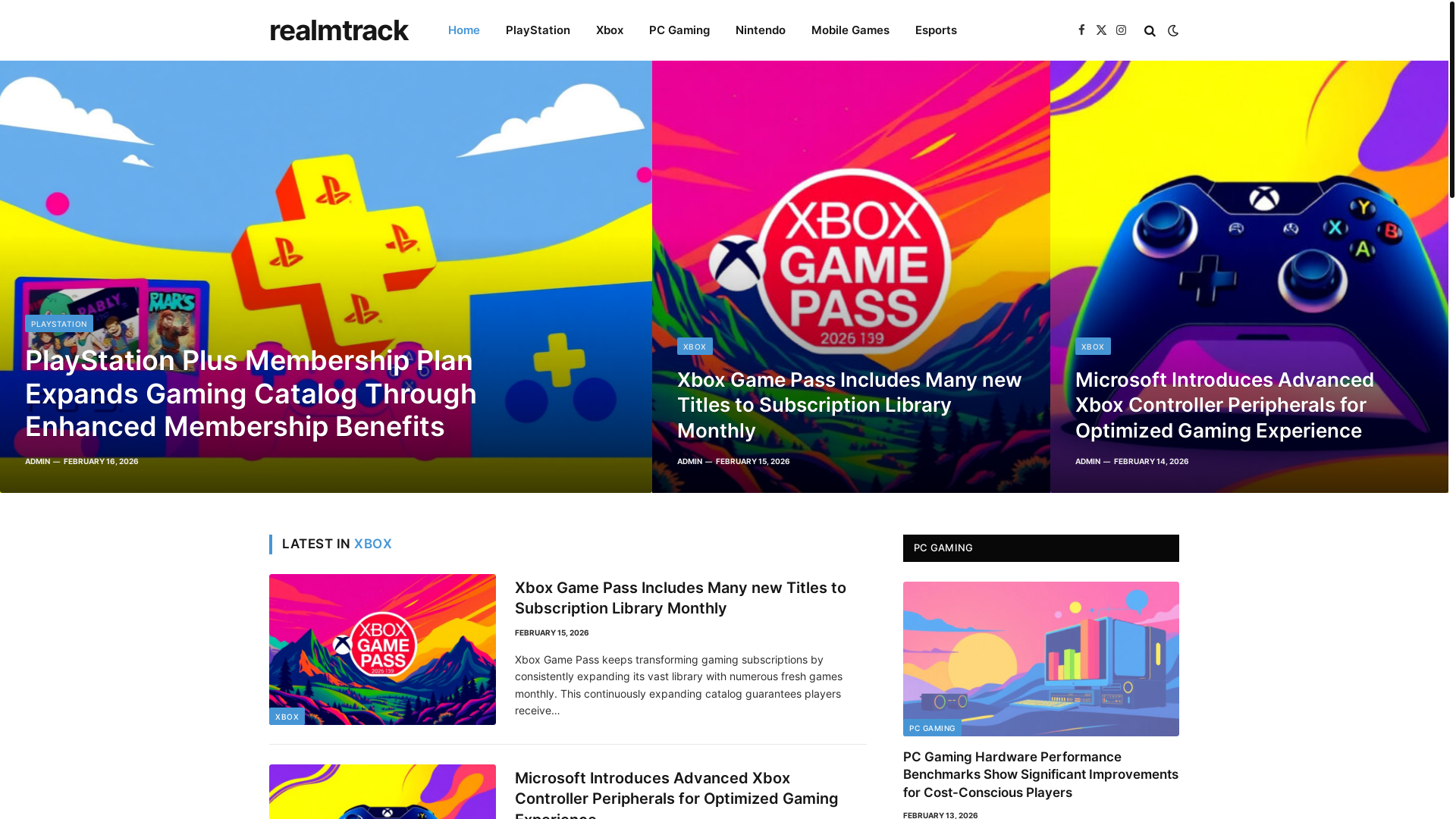 website screenshot of https://realmtrack.co.uk/