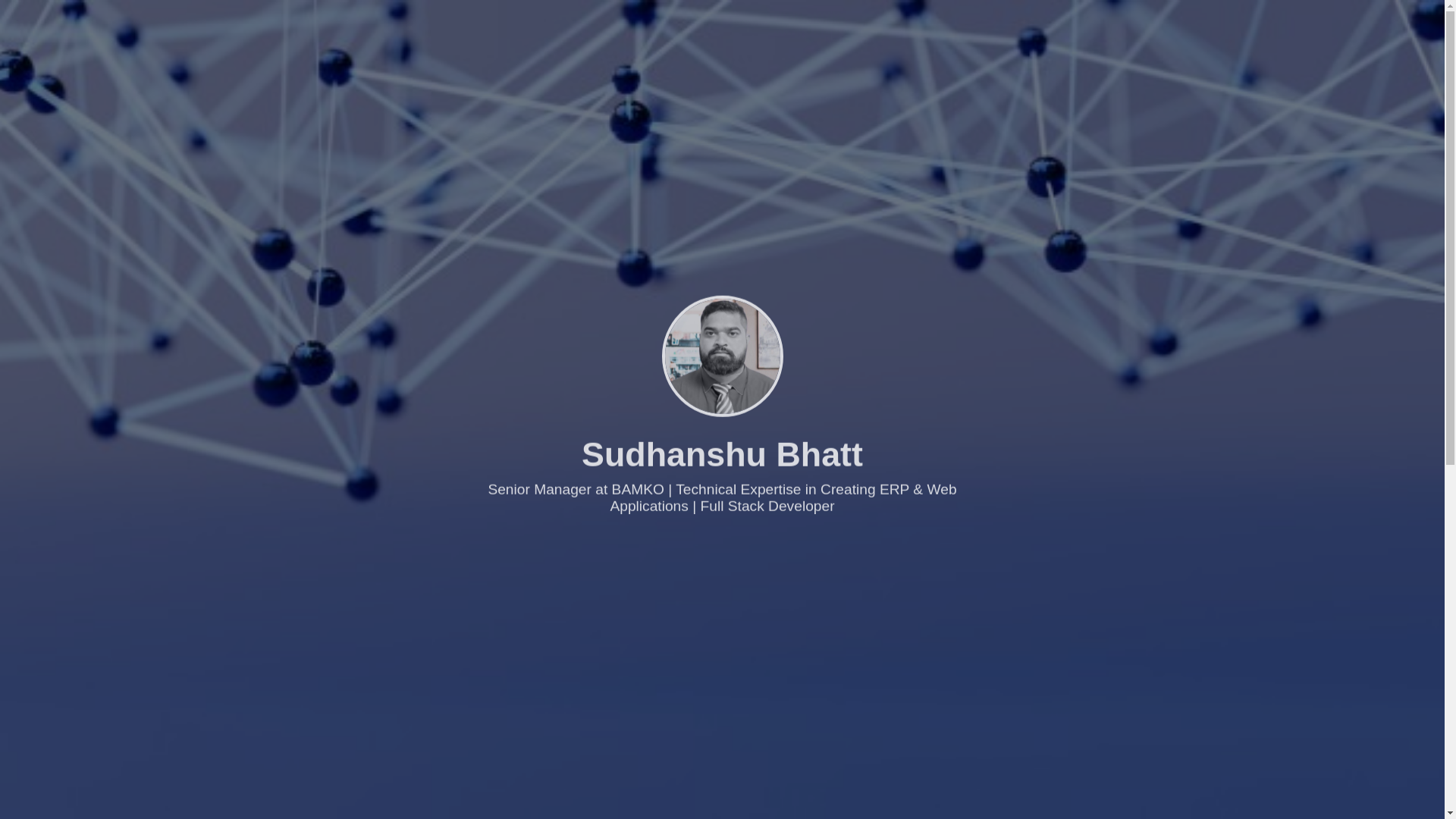 website screenshot of https://sudhanshubhatt.in/