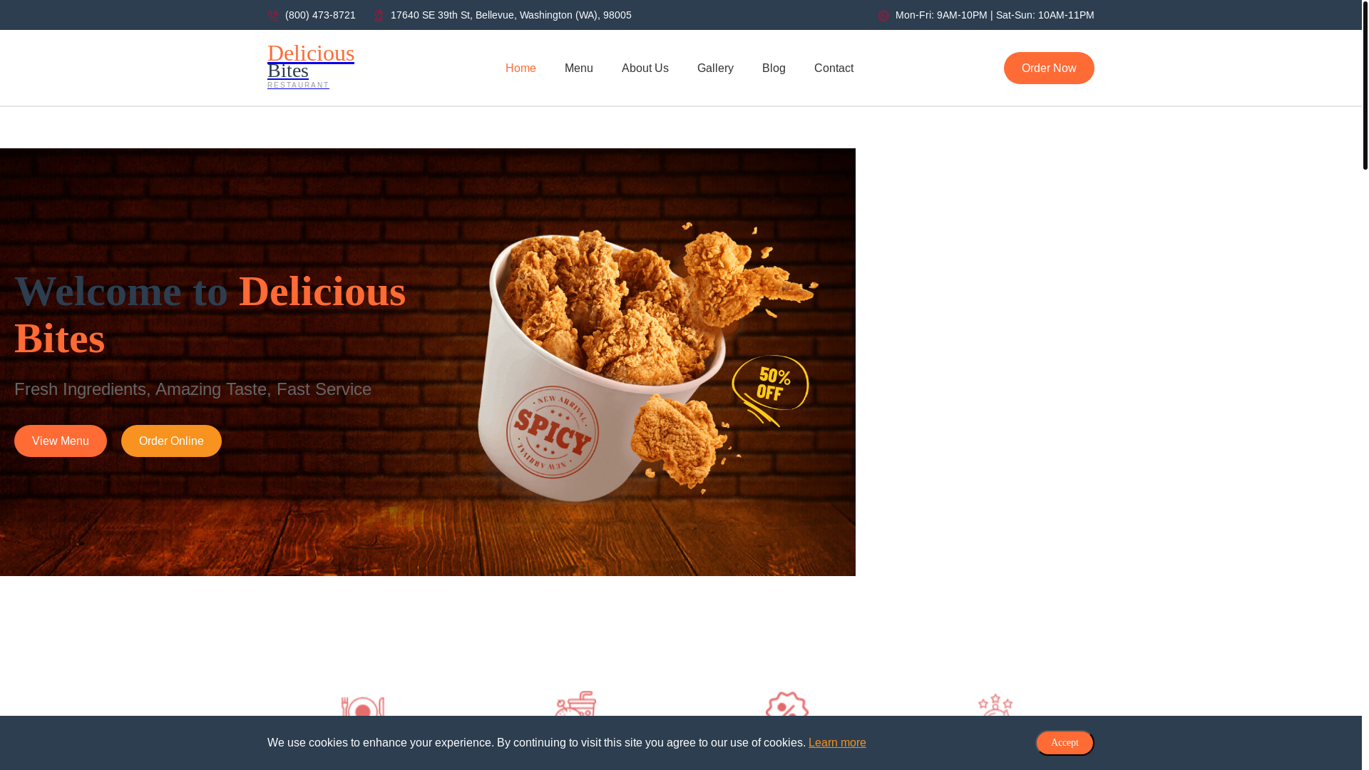 website screenshot of https://deliciousbitese.com/