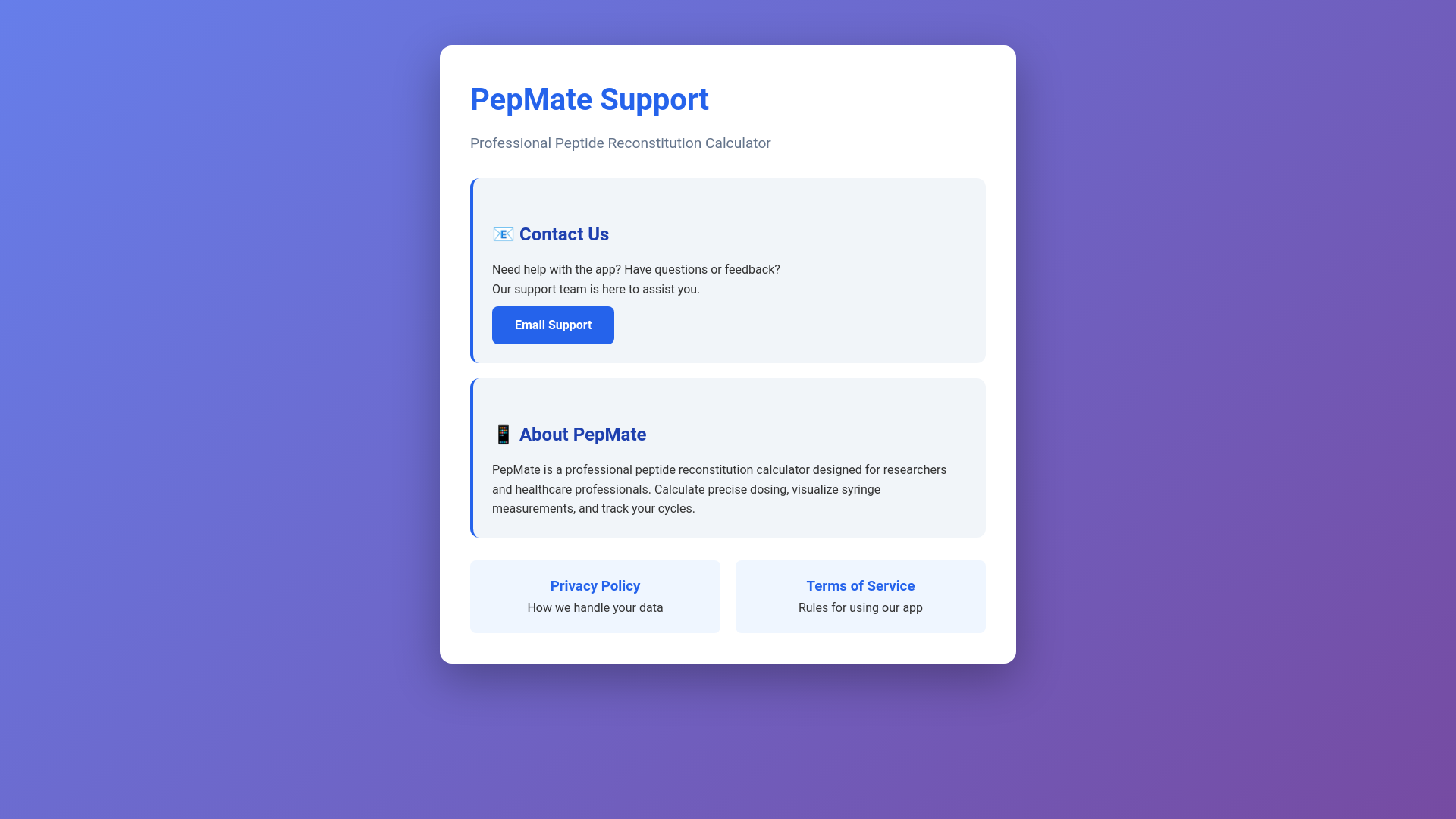 website screenshot of https://pep-mate.pages.dev/