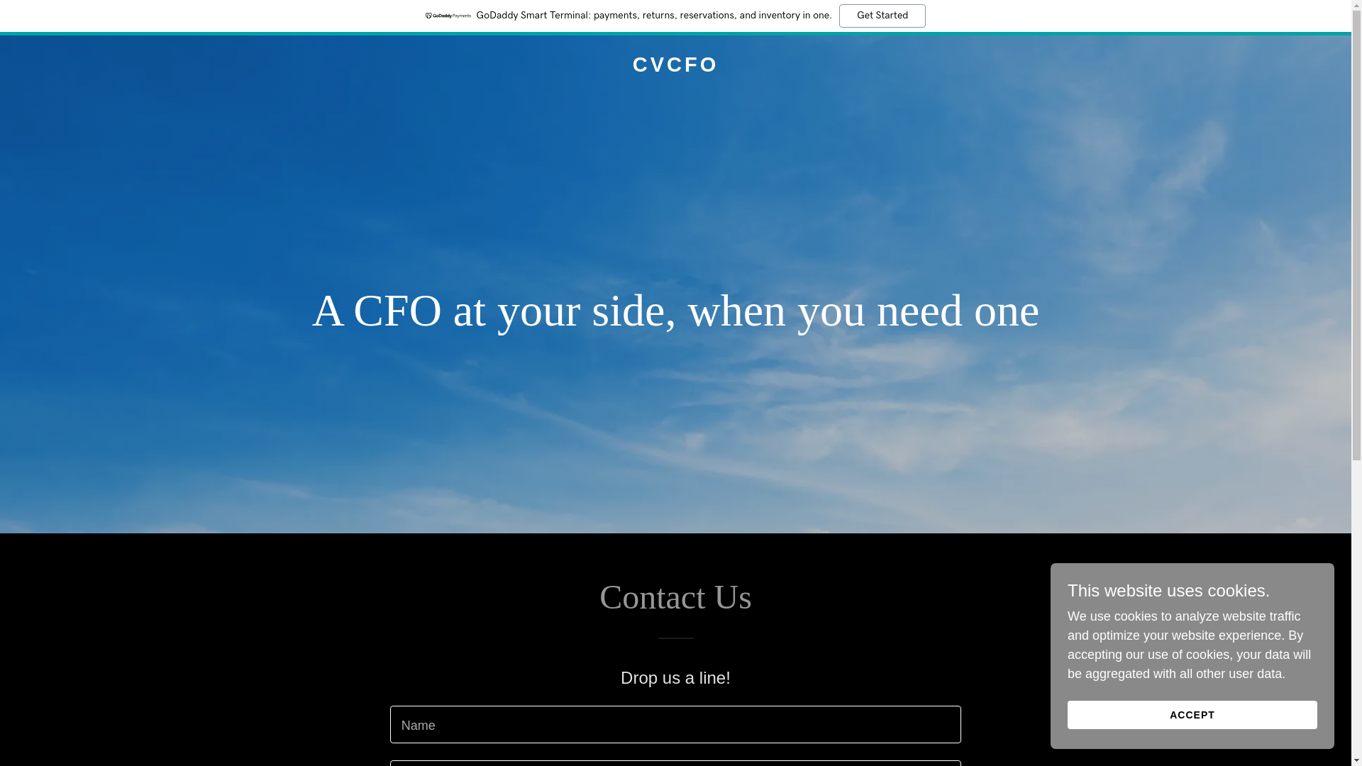 website screenshot of https://cv-cfo.com/