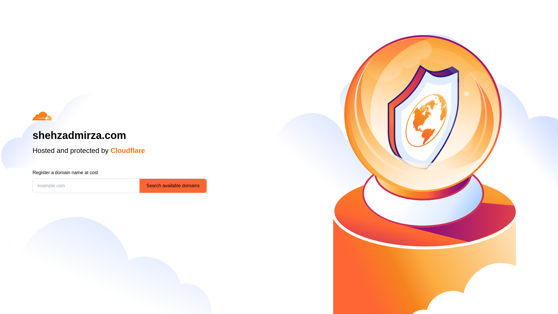 website screenshot of https://shehzadmirza.com/