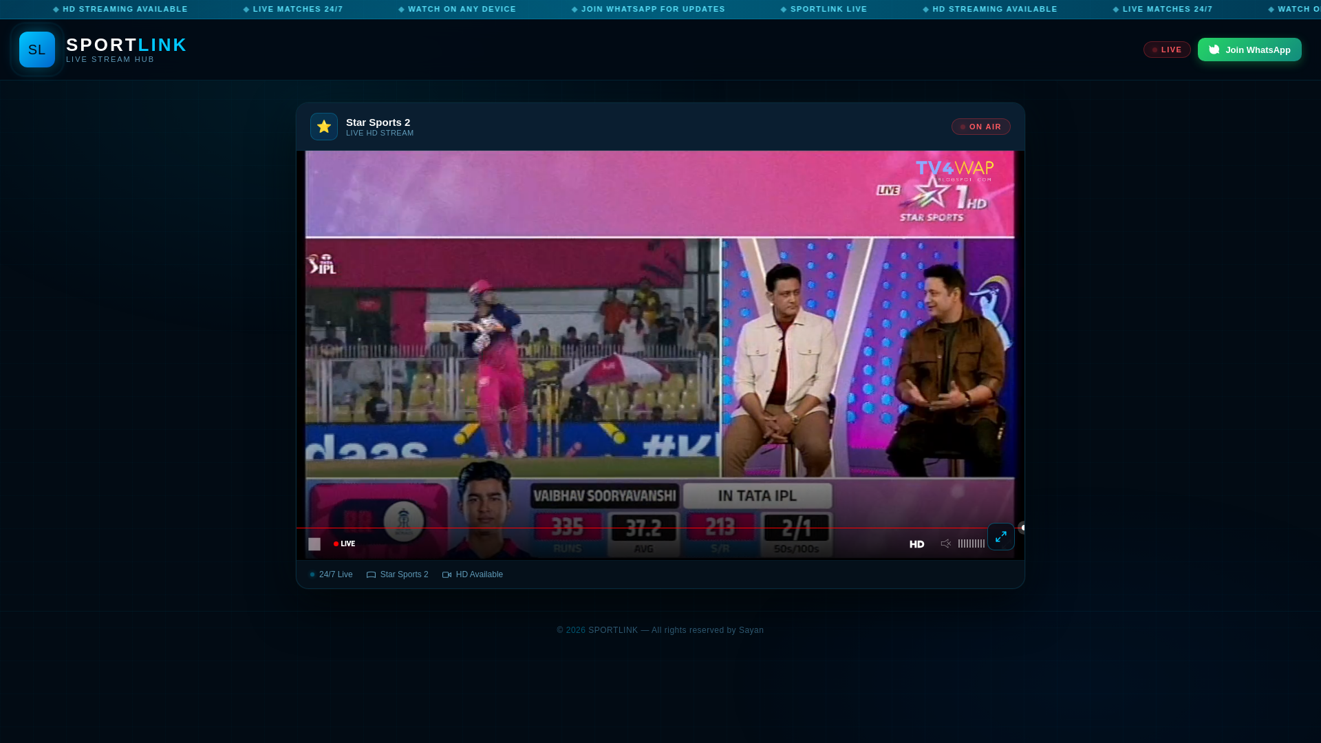 website screenshot of https://sportlink-star-sports-1-eng-backup.pages.dev/