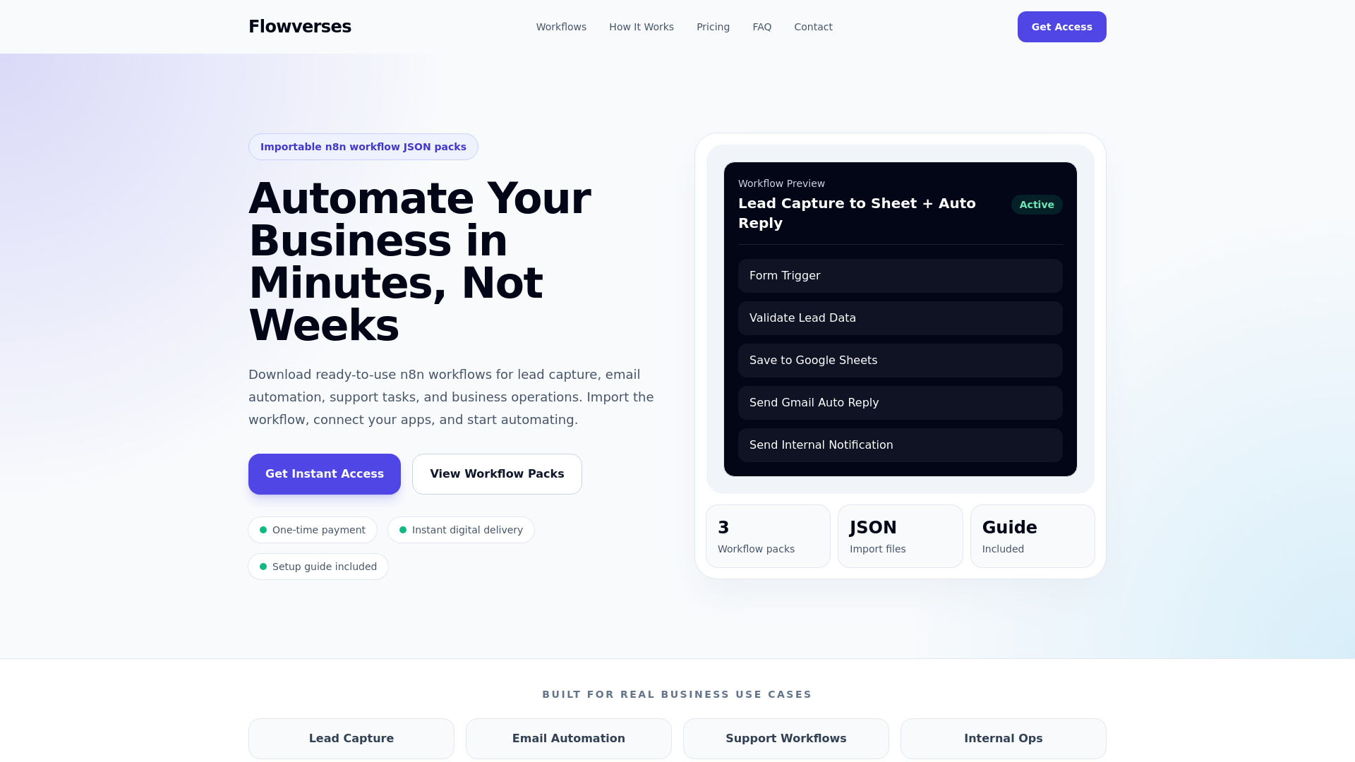website screenshot of https://flowverses.com/