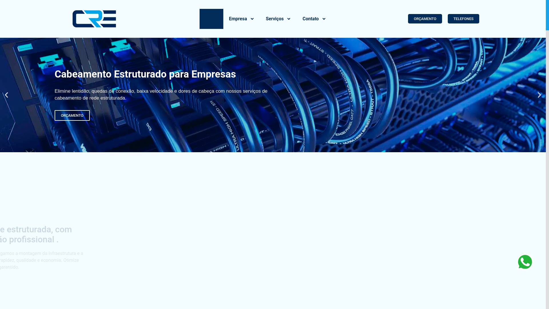 website screenshot of https://cabeamentoderedestruturada.com.br/