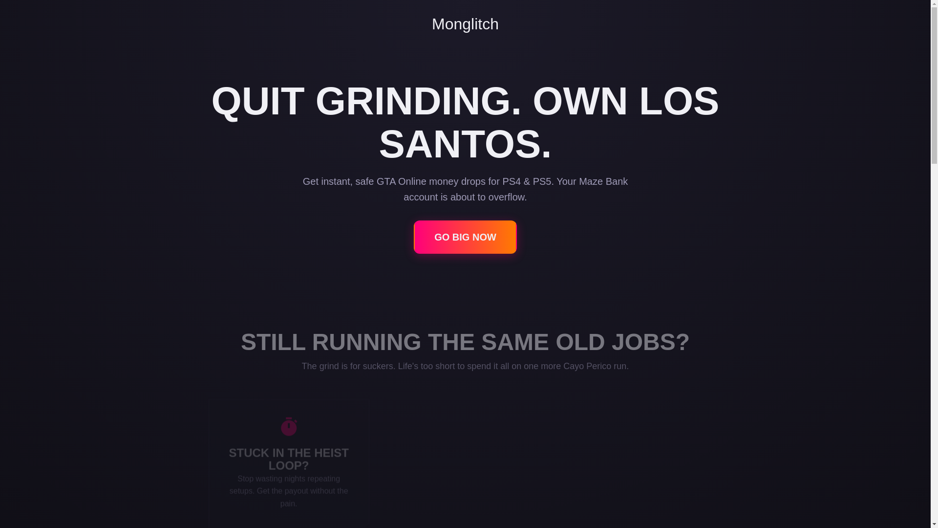 website screenshot of https://monglitchnet.pages.dev/
