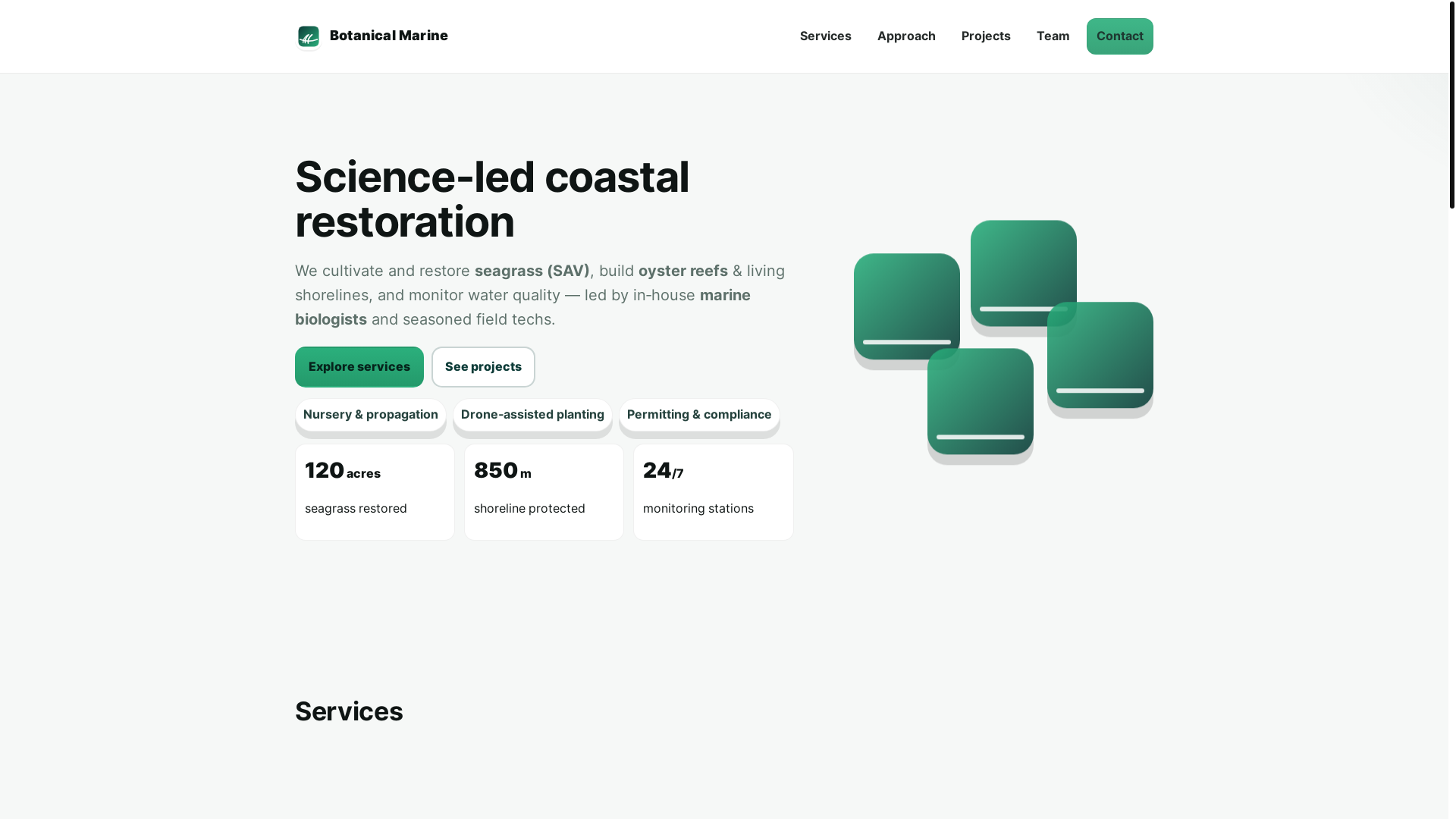 website screenshot of https://botanical.pages.dev/