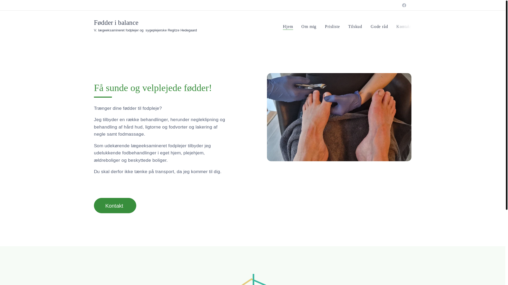 website screenshot of https://xn--fdderibalance-bnb.dk/