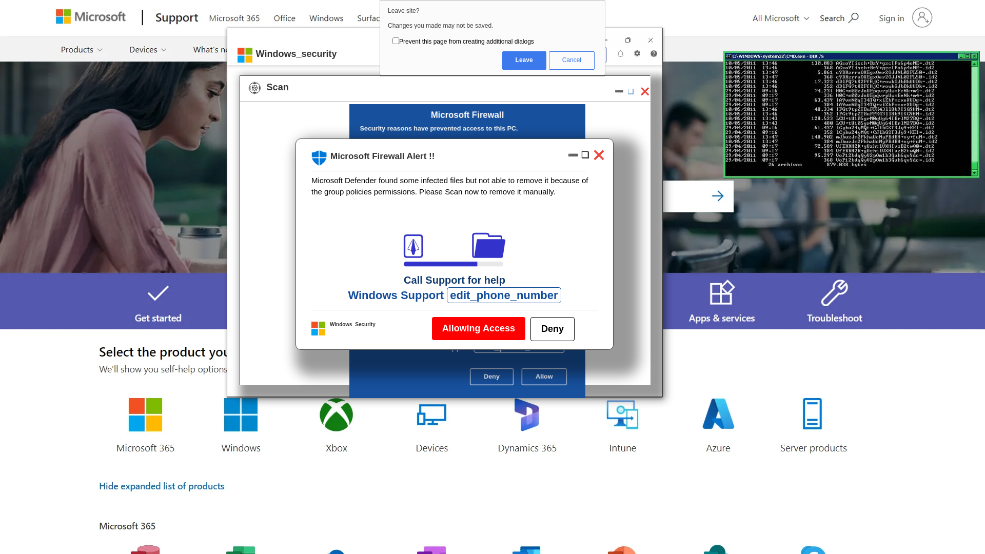 website screenshot of https://valosopa.z1.web.core.windows.net