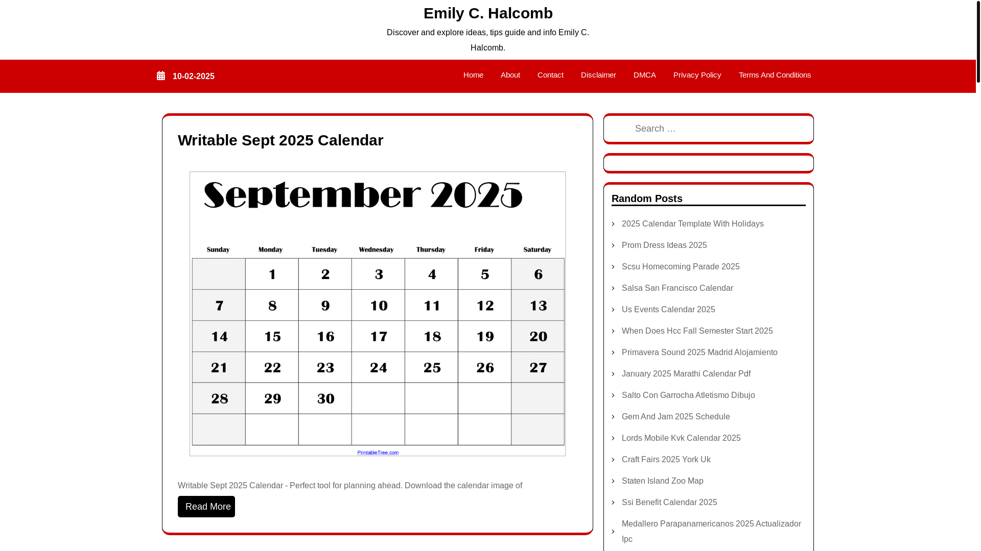 website screenshot of https://emilychalcomb.pages.dev/
