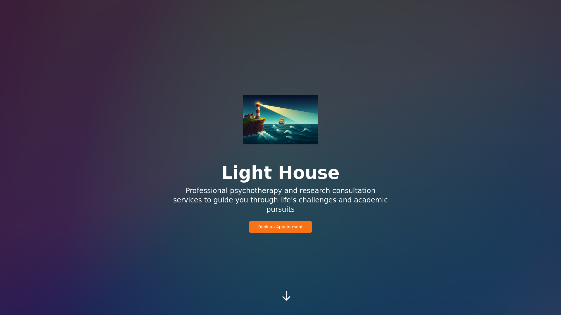 website screenshot of https://lighthousementalhealth.space/