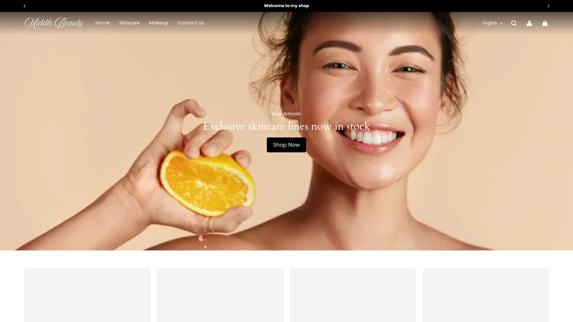 website screenshot of https://zhengzhongbeauty.com/