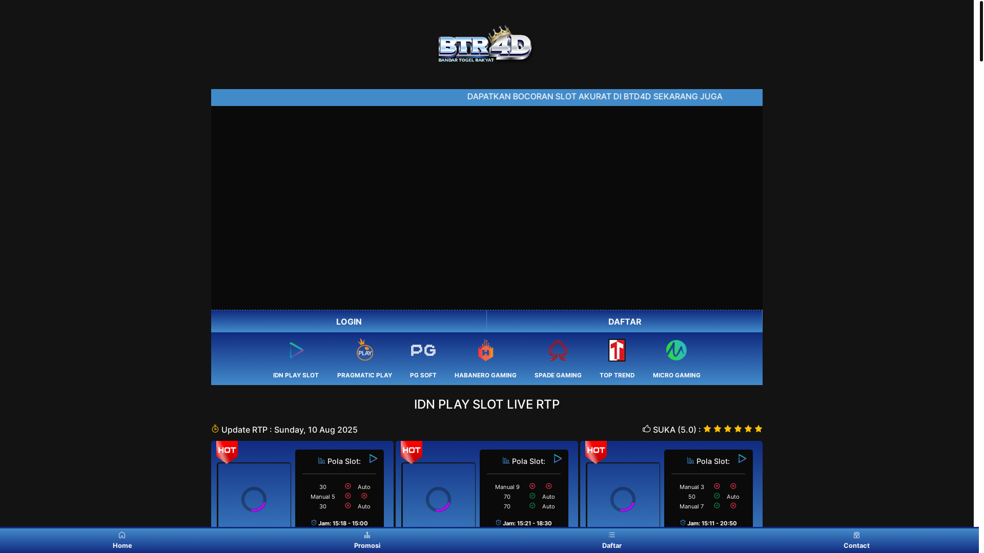 website screenshot of https://trustbtr4d.online/