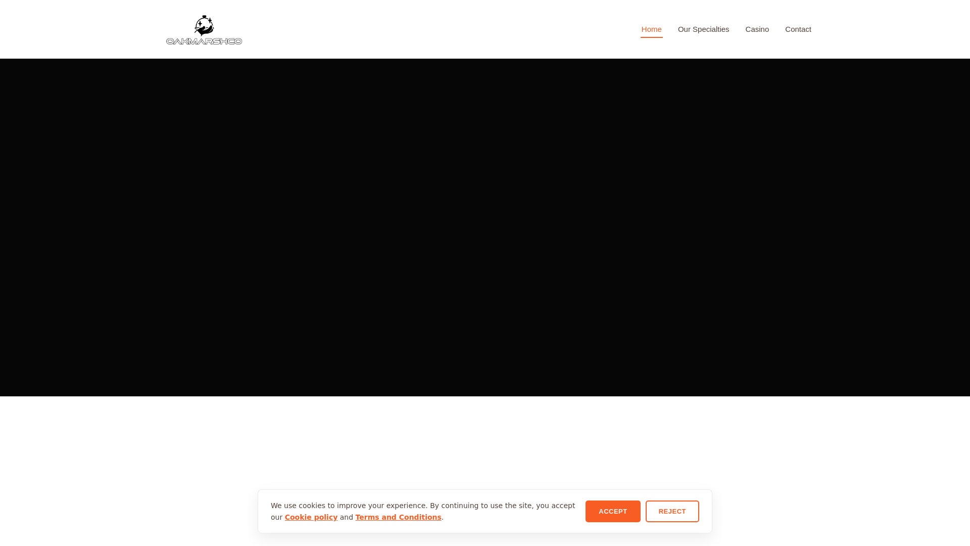 website screenshot of https://oakmarshco.com/