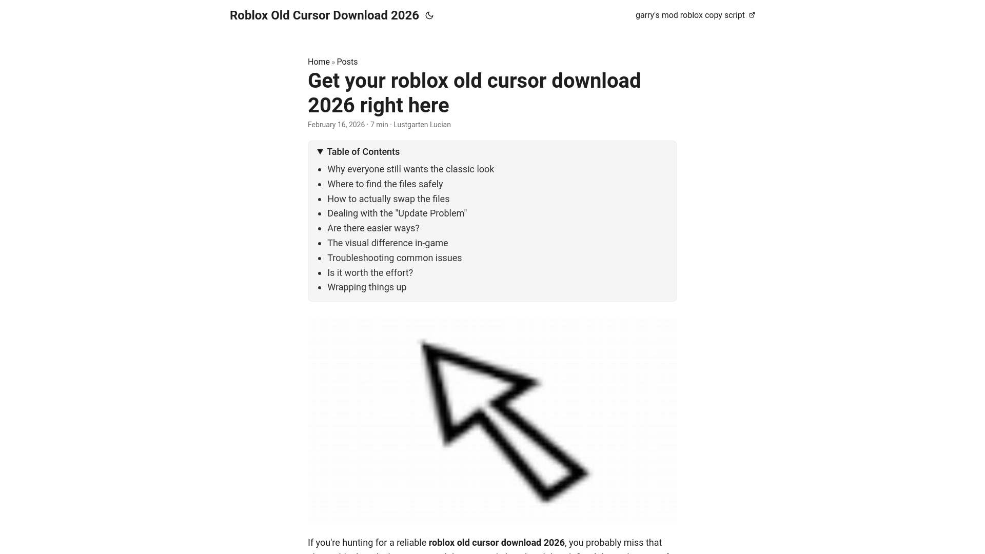 website screenshot of https://roblox-old-cursor-download-2026.pages.dev/