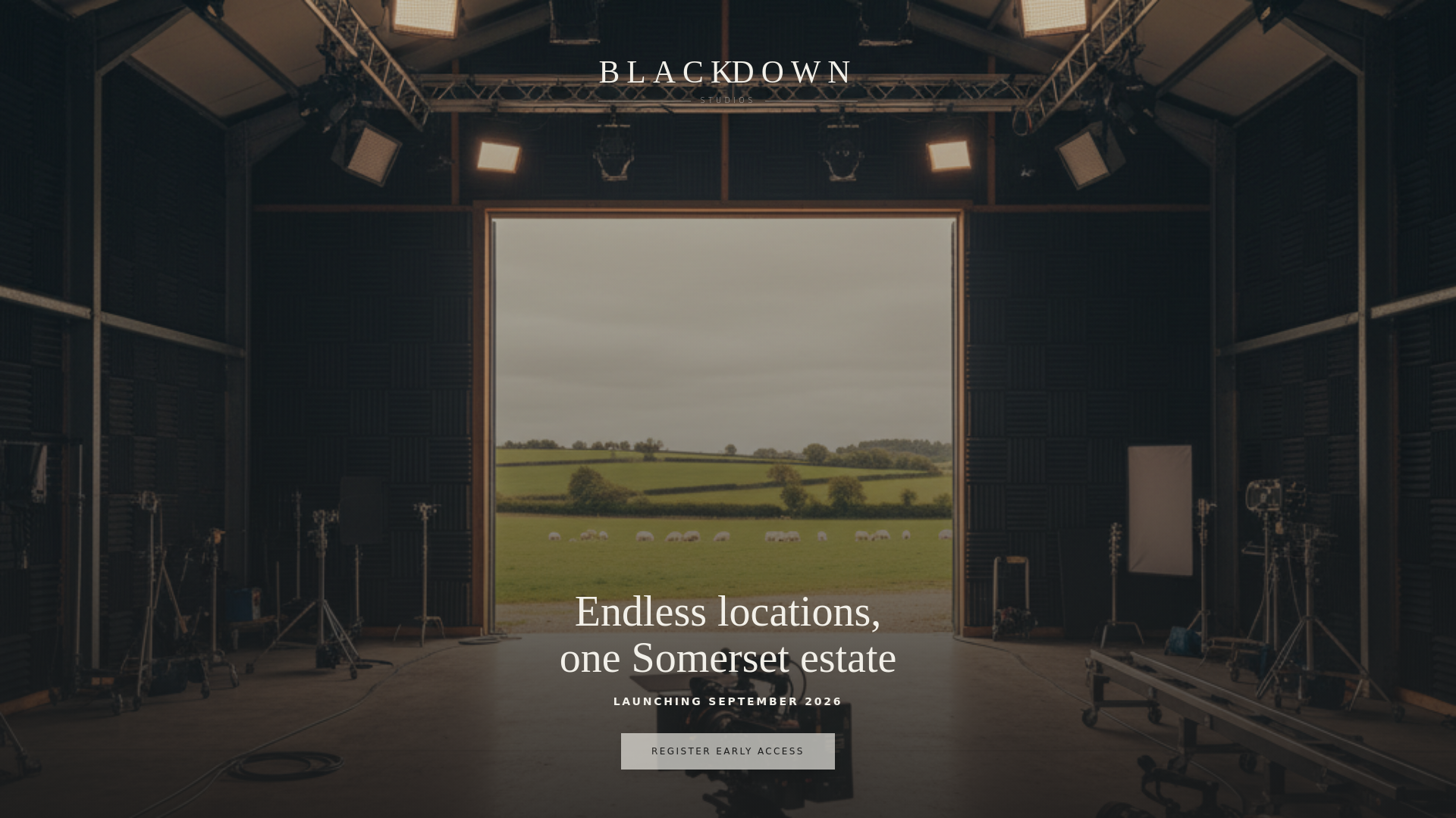 website screenshot of https://blackdownstudios.co.uk