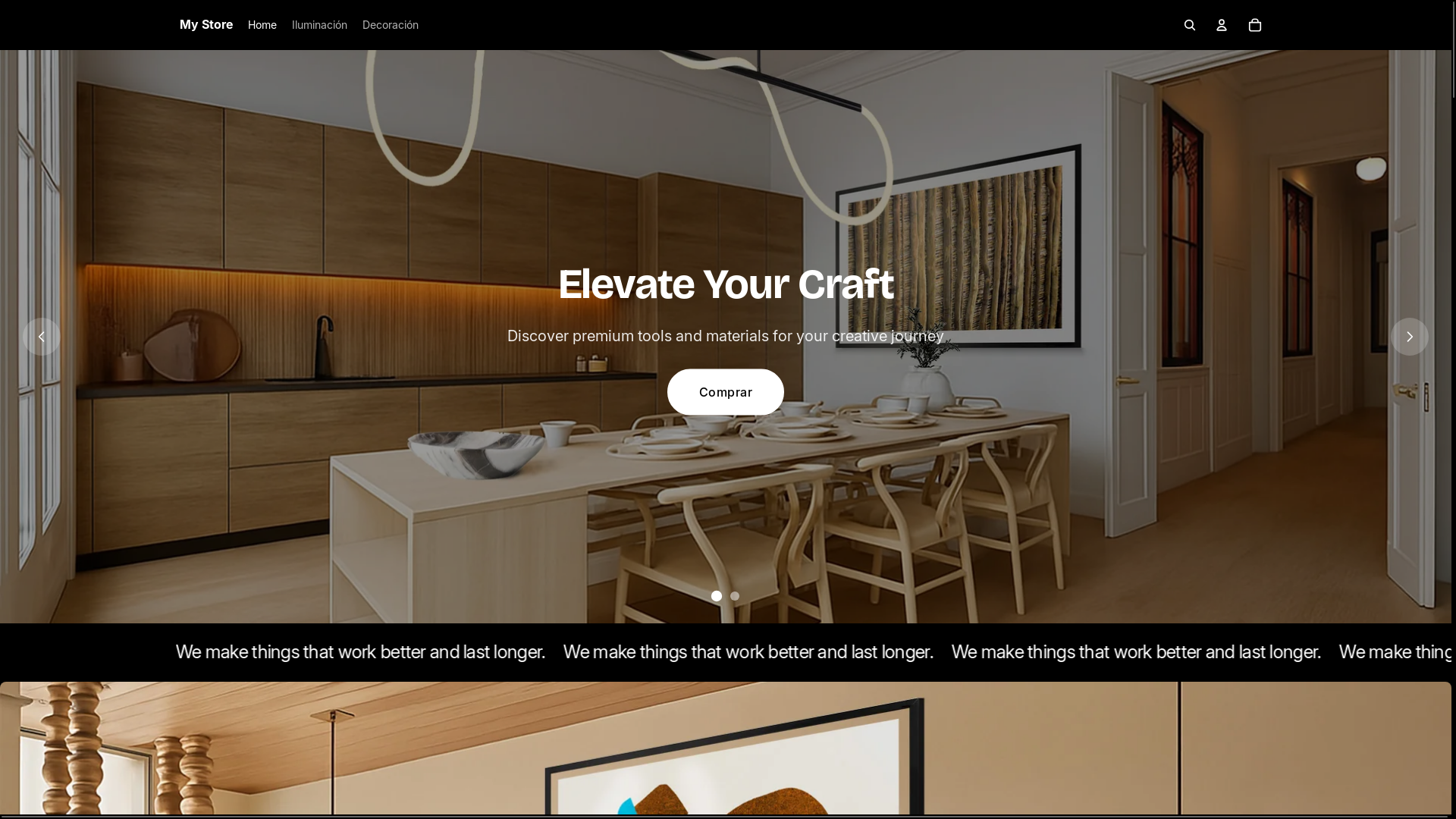 website screenshot of https://mielymarfil.com/
