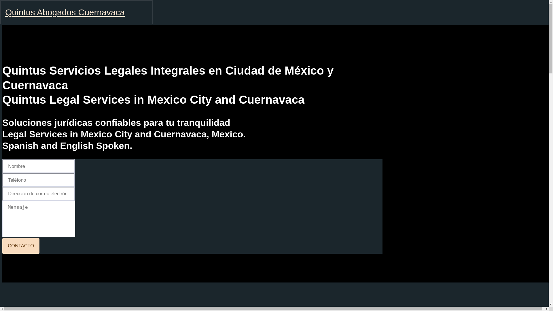 website screenshot of https://quintus-abogados-cuernavaca.com/